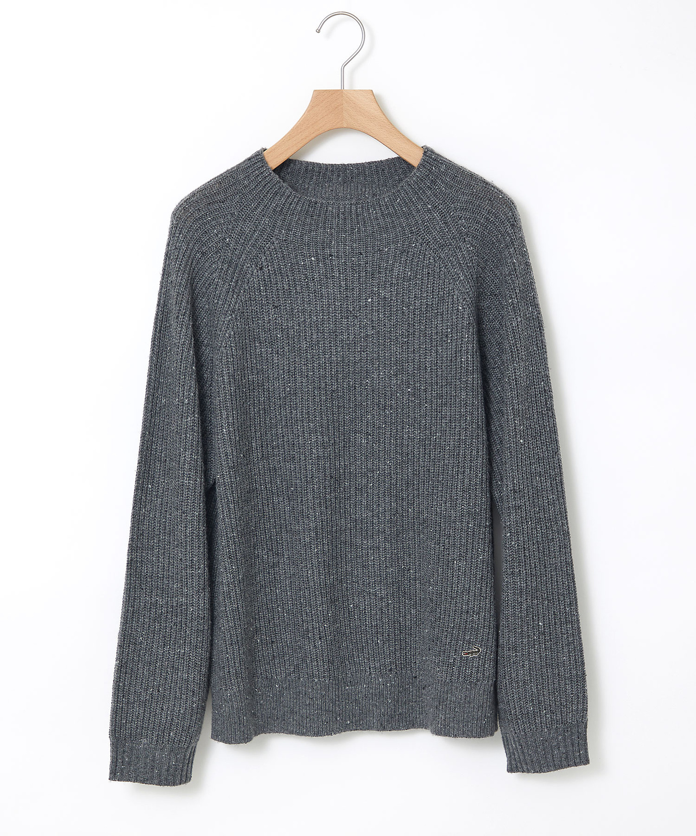 レディース ウールブレンド ネップ プルオーバーニット【一部店舗限定