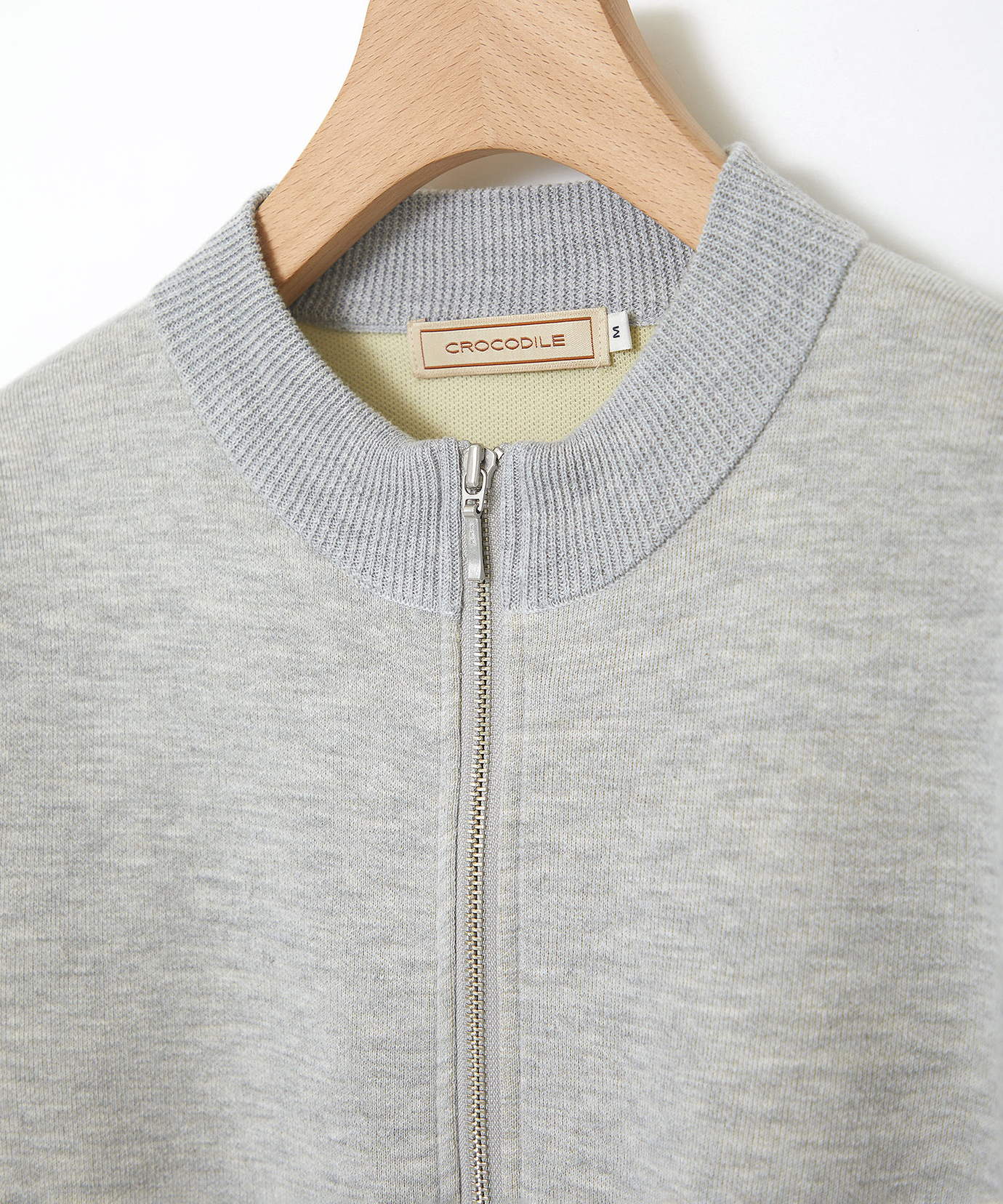 【新品未使用タグ付】Spick &span ダブルジップニットカーディガングレー FREE STYLISTS カーディガン ダブルジップ ニットカーディガン