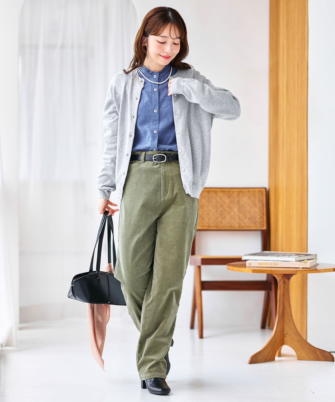 レディース カシミヤブレンド ニット カーディガン【手洗いOK】通販
