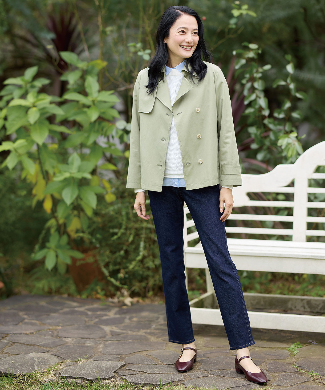 レディース ショート丈 トレンチ コート通販 [0304-51404