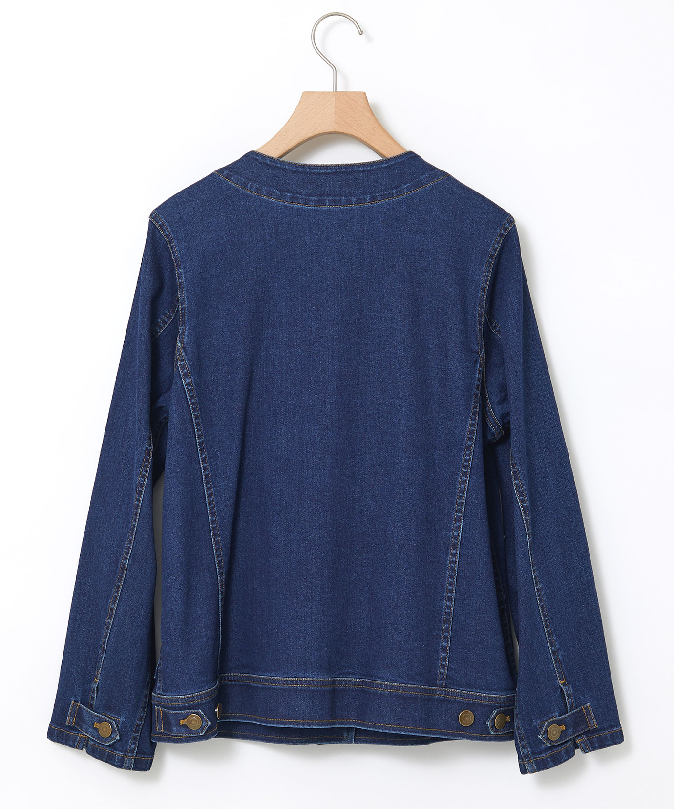 クロエ☆デニムジャケット☆ネイビー36 レディース ノーカラー デニムジャケット通販 [0304-55402