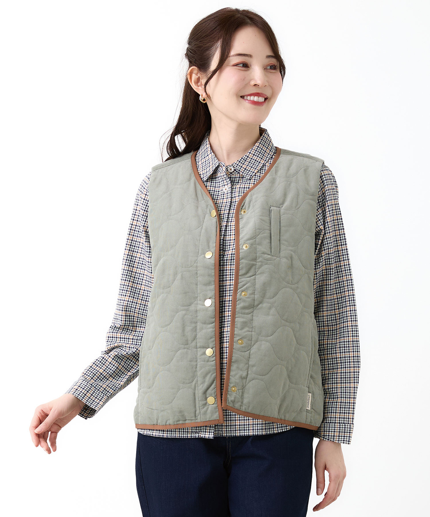 レディース キルティング 中綿 ベスト通販 [0304-55404