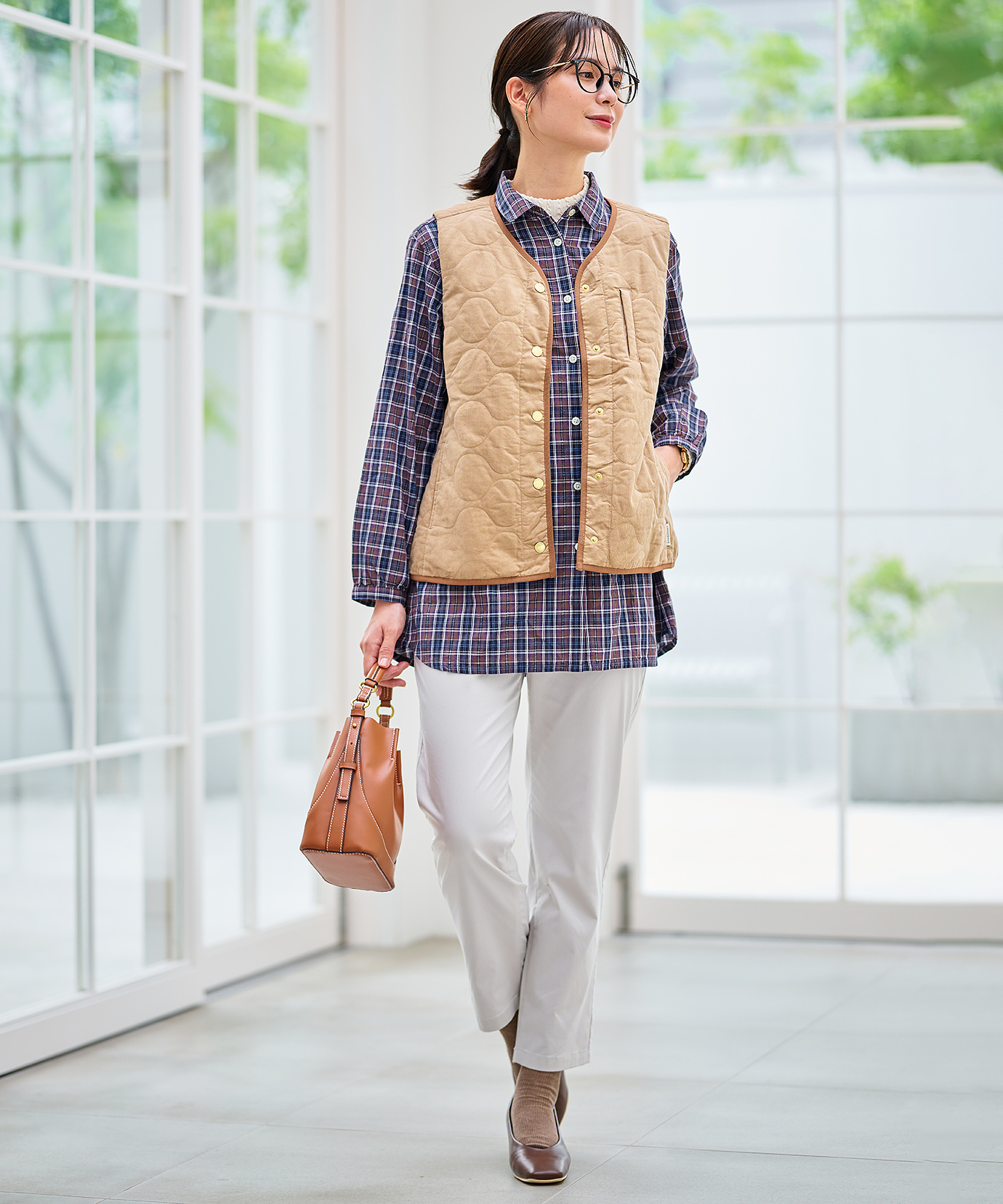 レディース キルティング 中綿 ベスト通販 [0304-55404