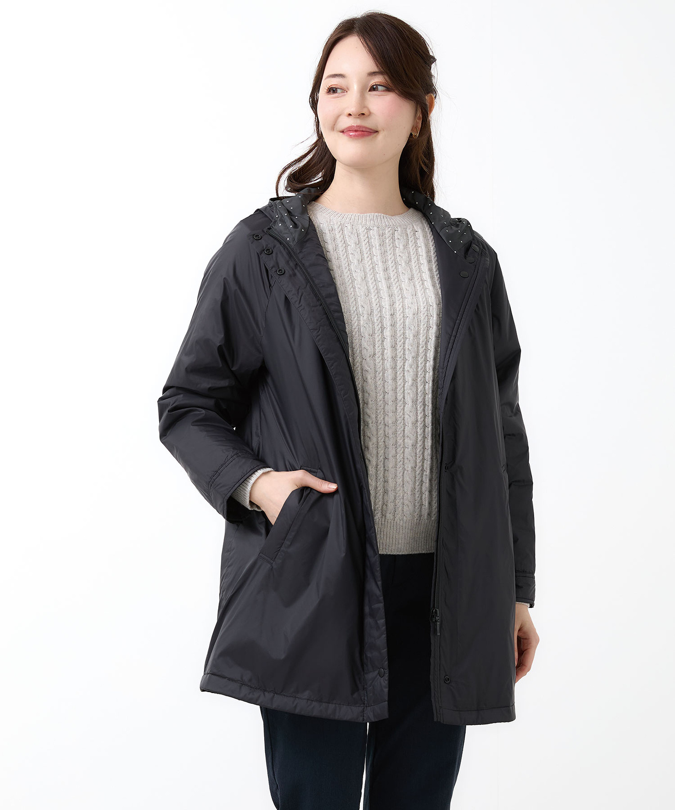 レディース 中綿 フード付き ジャケット【一部店舗限定】通販 [0304