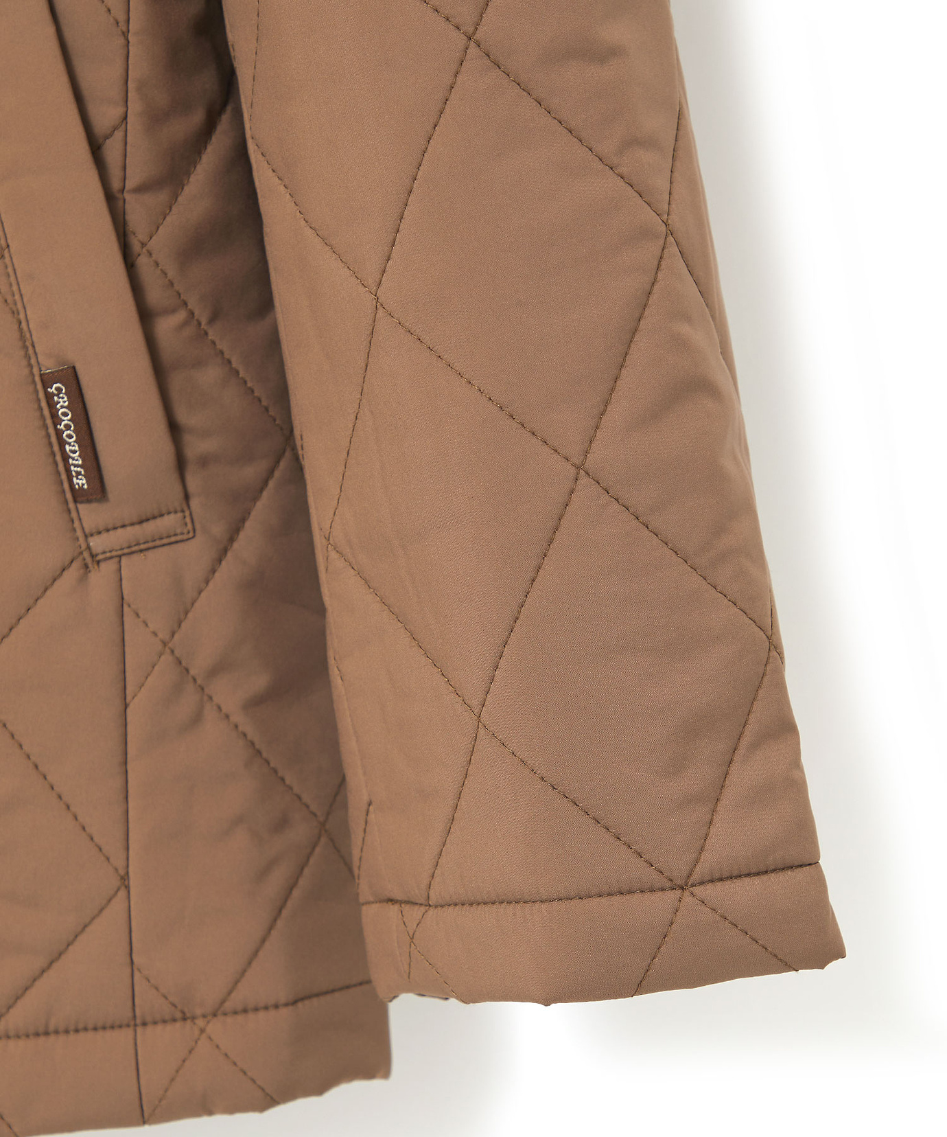 レディース クロコダイルタータン ダイヤキルト 中綿 ジャケット通販