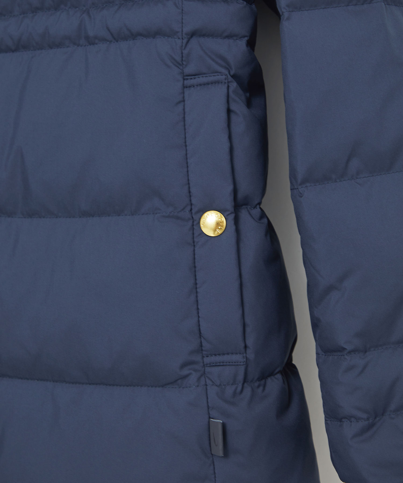 ゆう　クロコダイル　ダウンコート ジッパーポケット付き クロコダイル ダウンコート ジッパーポケット付き