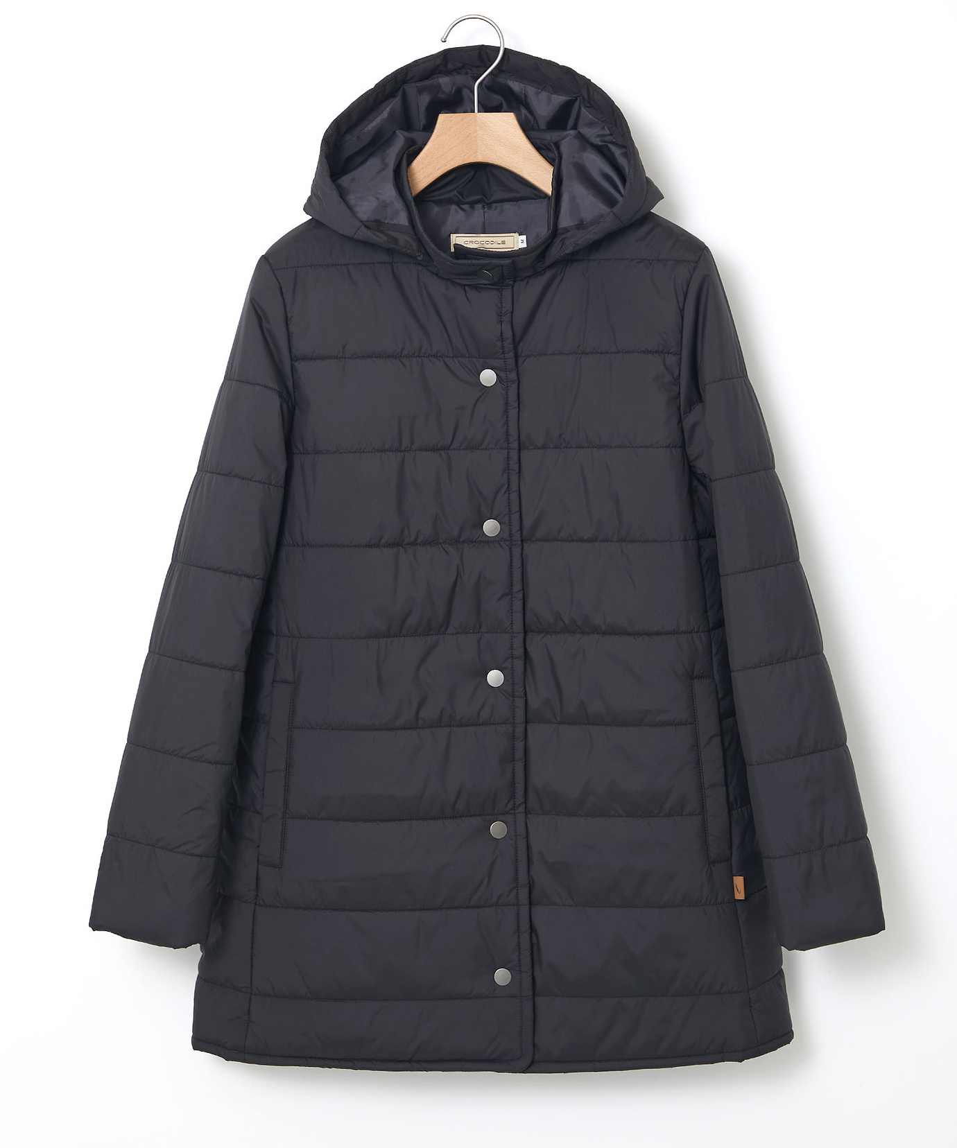 レオナール　中綿フーデッドコート　大きいサイズ　トリム　内側フリース　サイズ50 レディース フード付き 中綿 コート【撥水加工】【一部店舗限定】通販