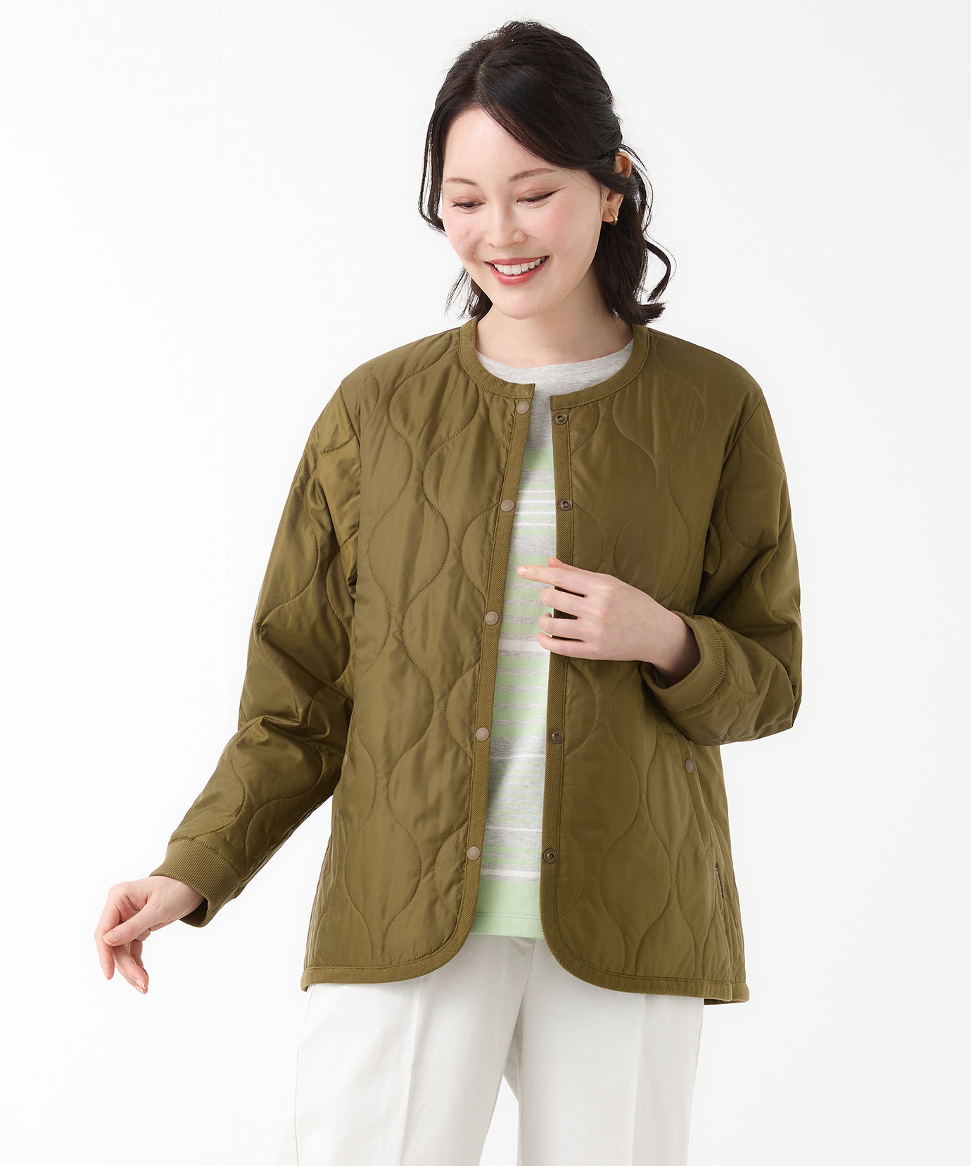 レディース 中綿 キルティング ジャケット通販 [0304-61407