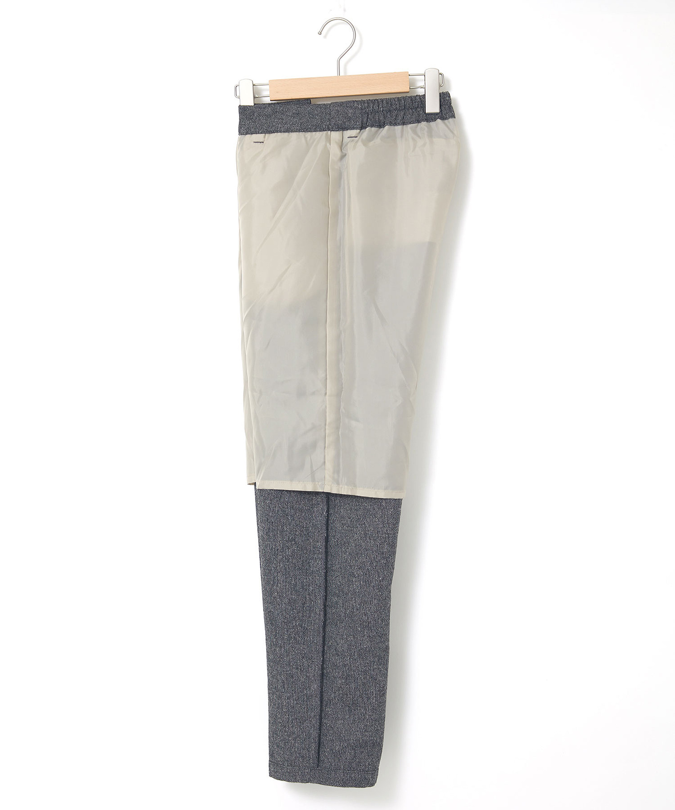 レディース ウールブレンド ツイード パンツ通販 [0305-45509