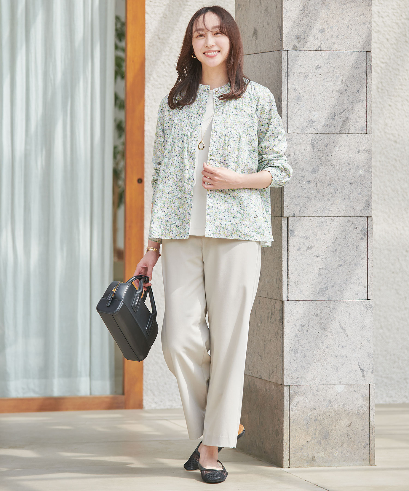 レディース ワイドレッグ プルオンパンツ通販 [0305-51504