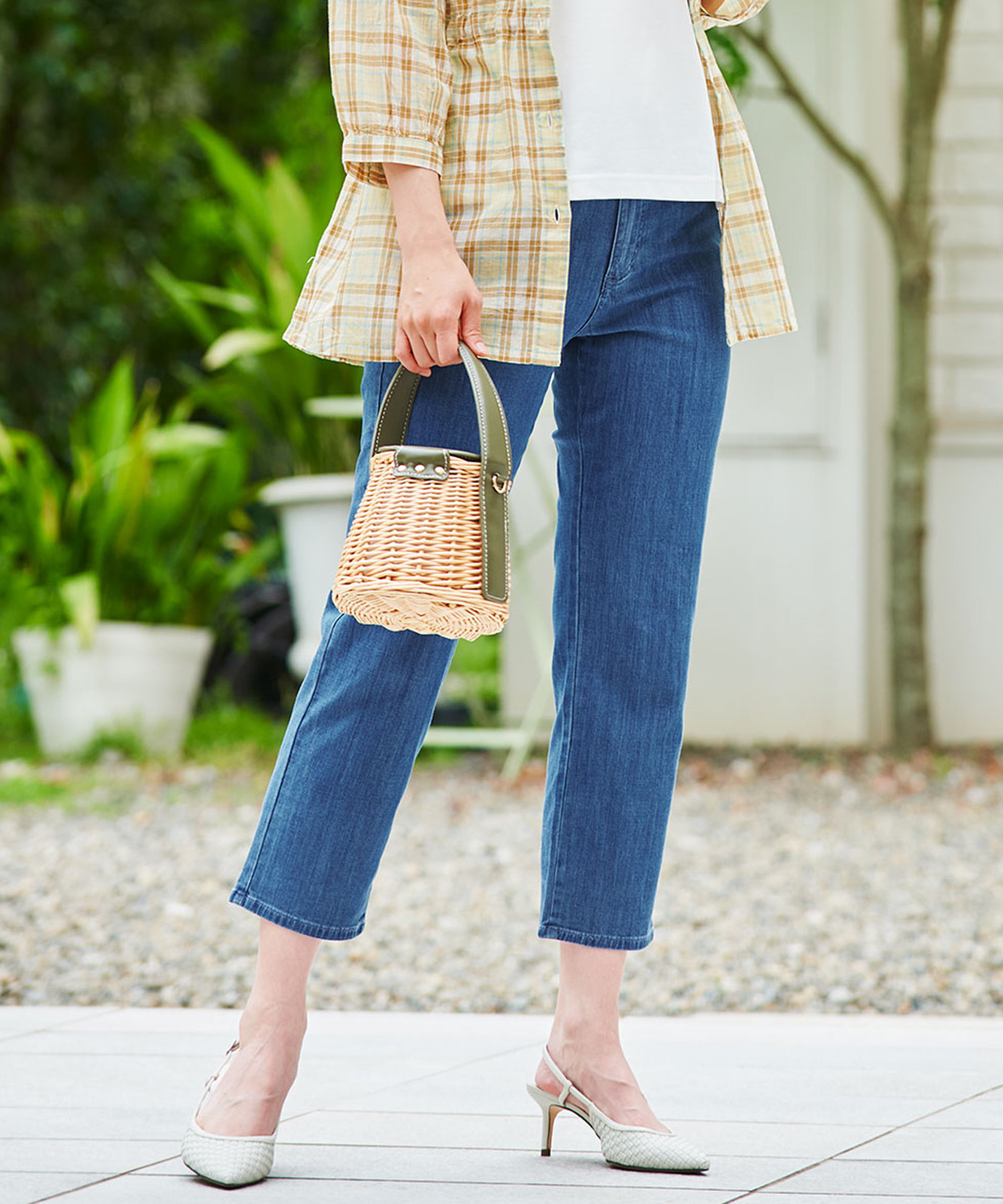 レディース デニム クロップド丈 パンツ【接触冷感】通販 [0305-53503