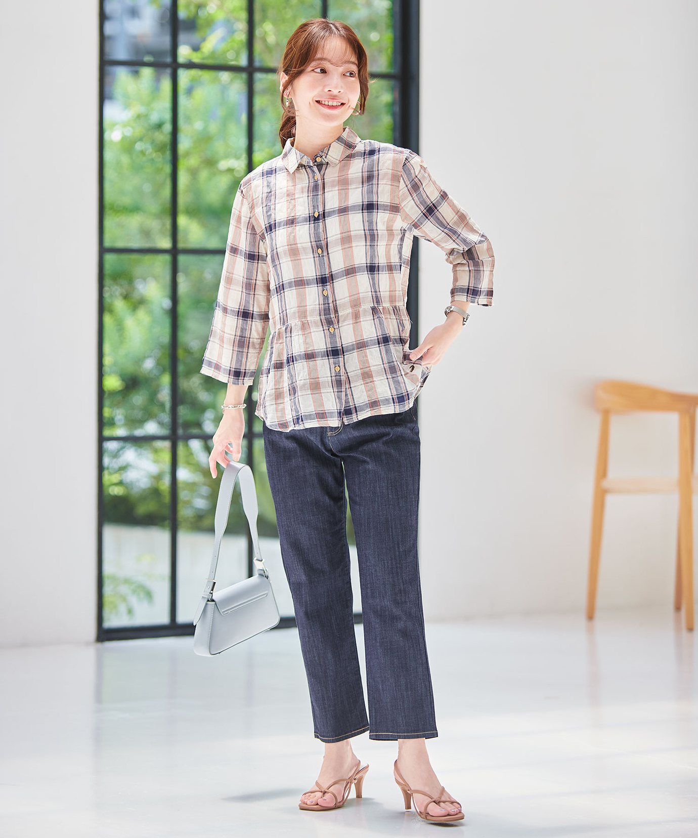 レディース デニム クロップド丈 パンツ【接触冷感】通販 [0305