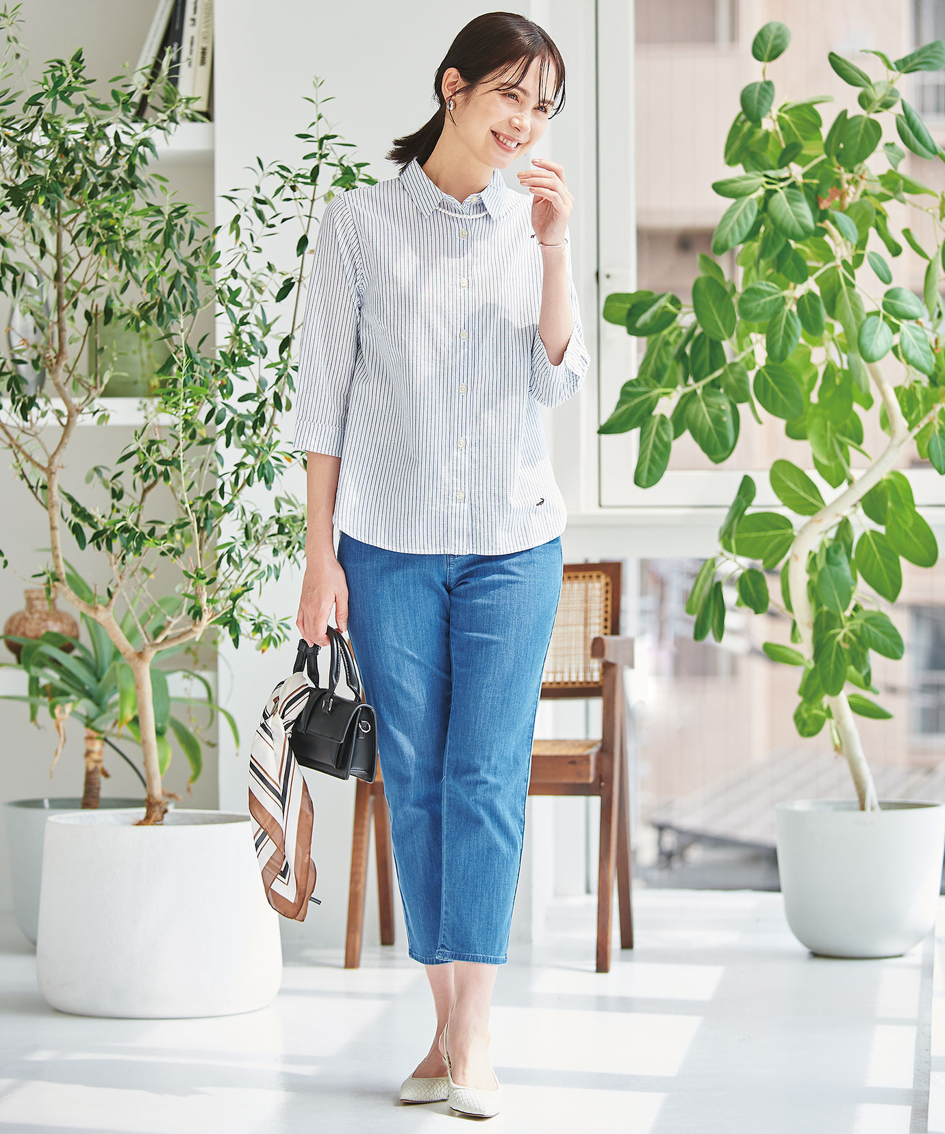 ダントン　レディース　クロップド丈デニムパンツ 楽天市場】【SALE 30%OFF】ダントン DANTON レディース 2タック