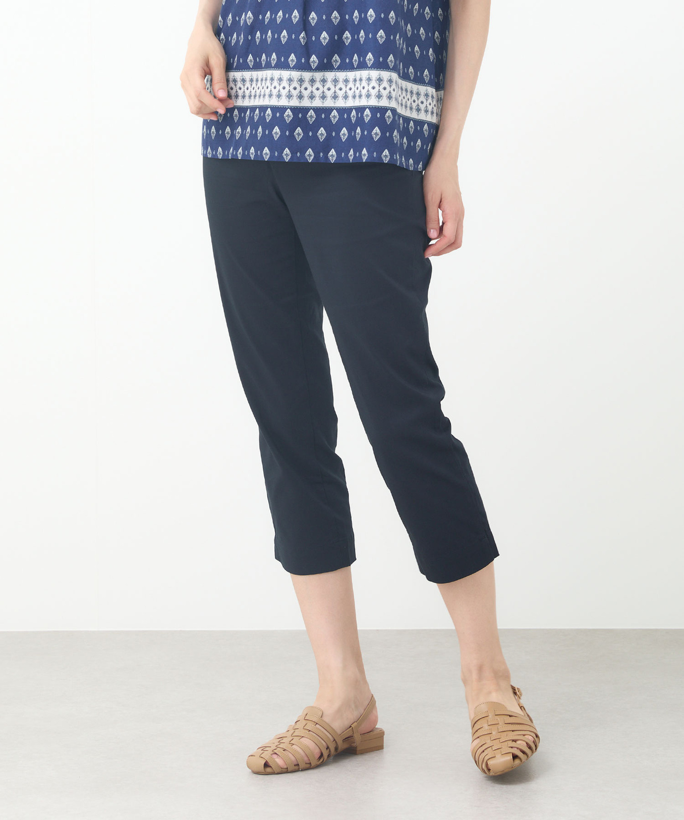 レディース クロップド丈 スリム パンツ通販 [0305-54500