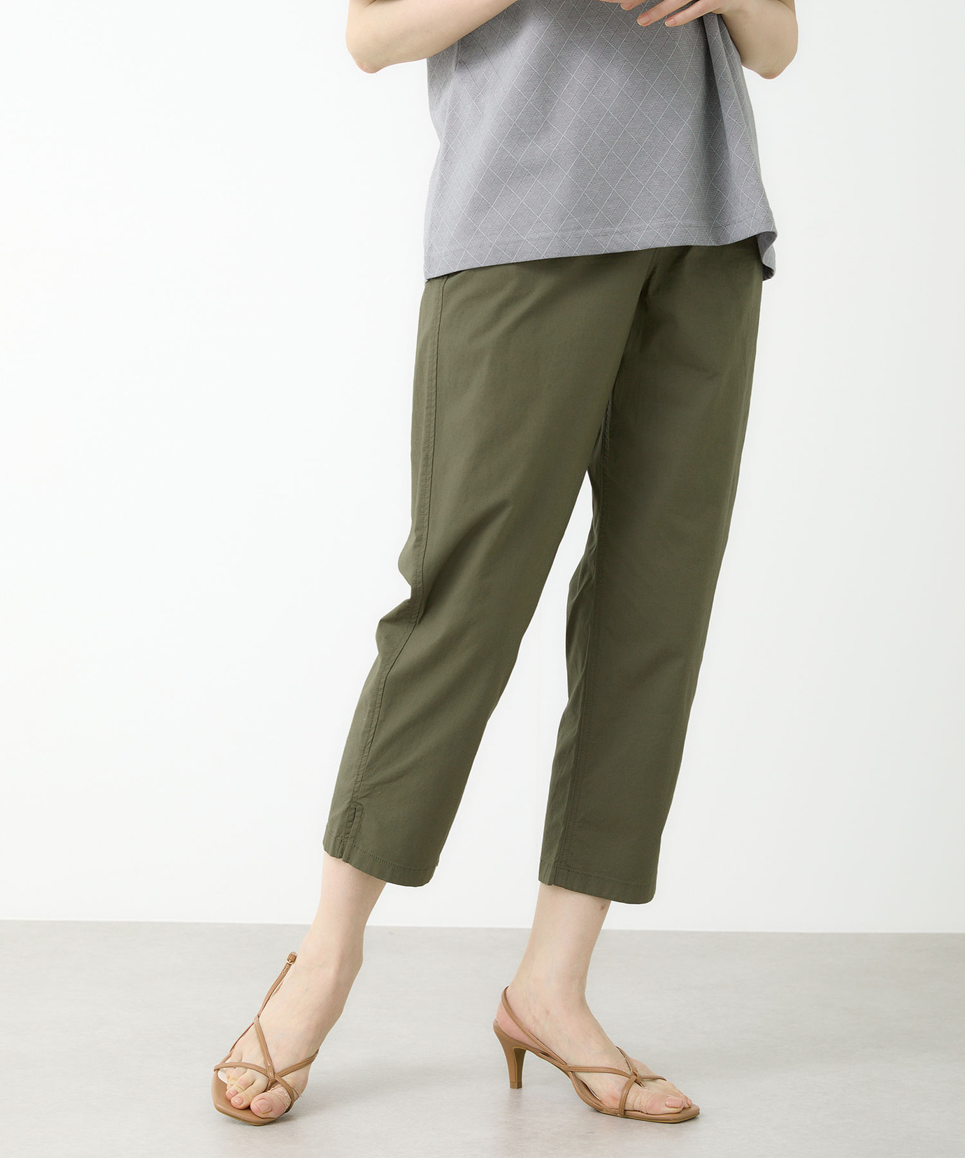 レディース ストレッチ 八分丈 パンツ通販 [0305-54501