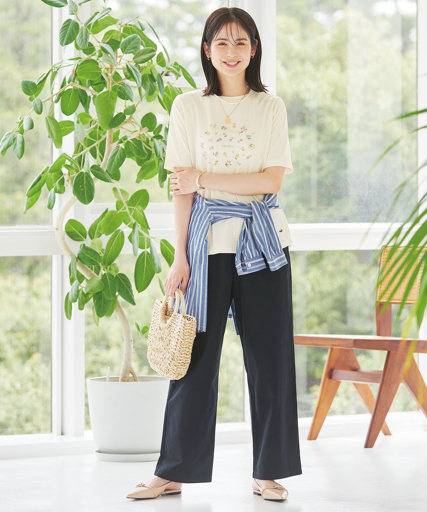 レディース ツイルコットン プルオン パンツ【一部店舗限定】通販