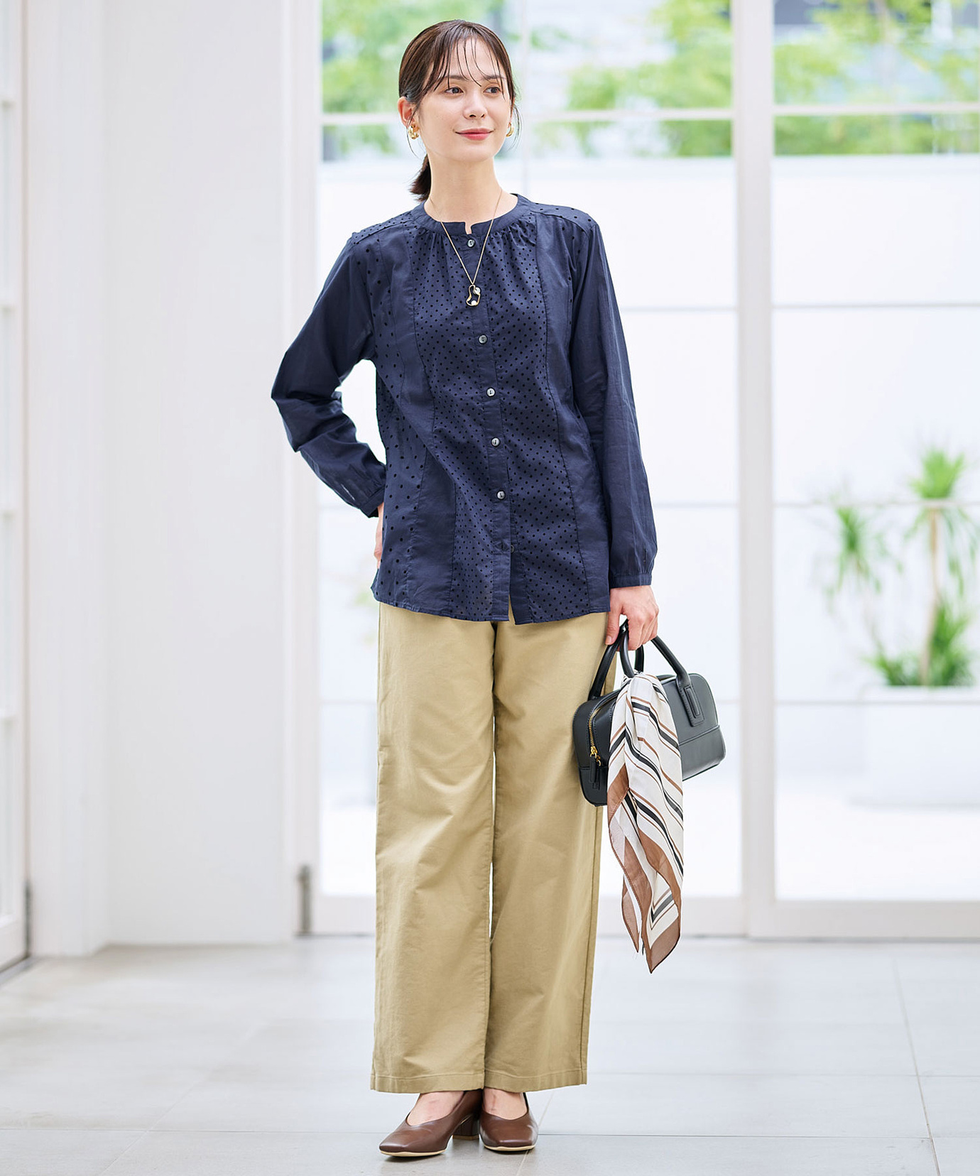 S5 メンテ付き　レディースセット　140 綺麗 レディース リネンライク セミワイド パンツ通販 [0305-53501