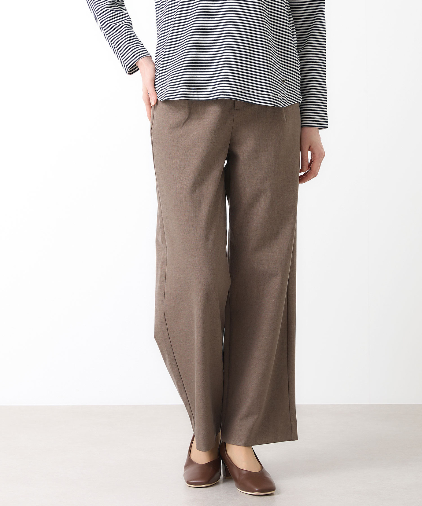 レディース ダブルクロス タックパンツ通販 [0305-61502