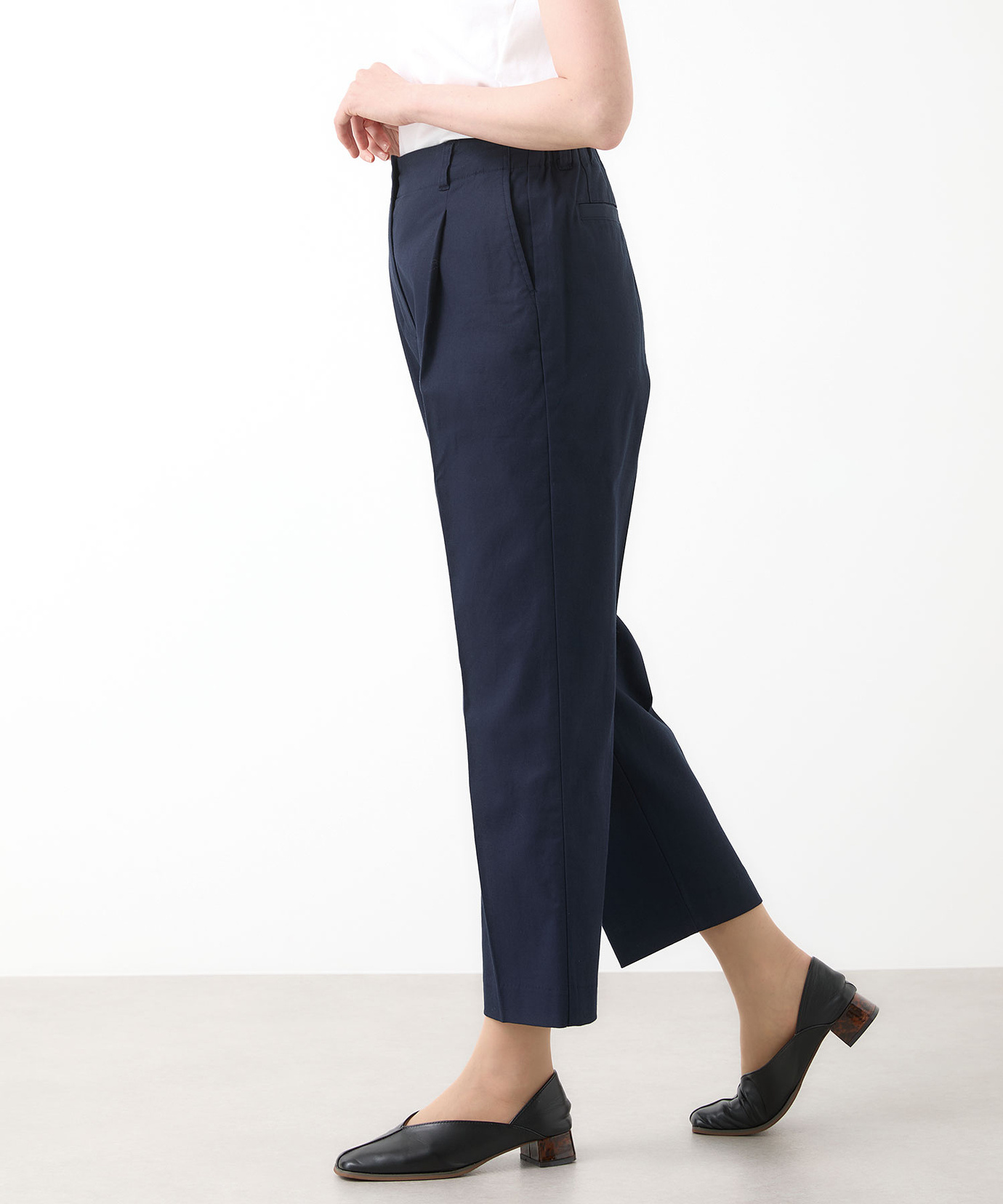 レディース センタープレス タック パンツ通販 [0305-61503