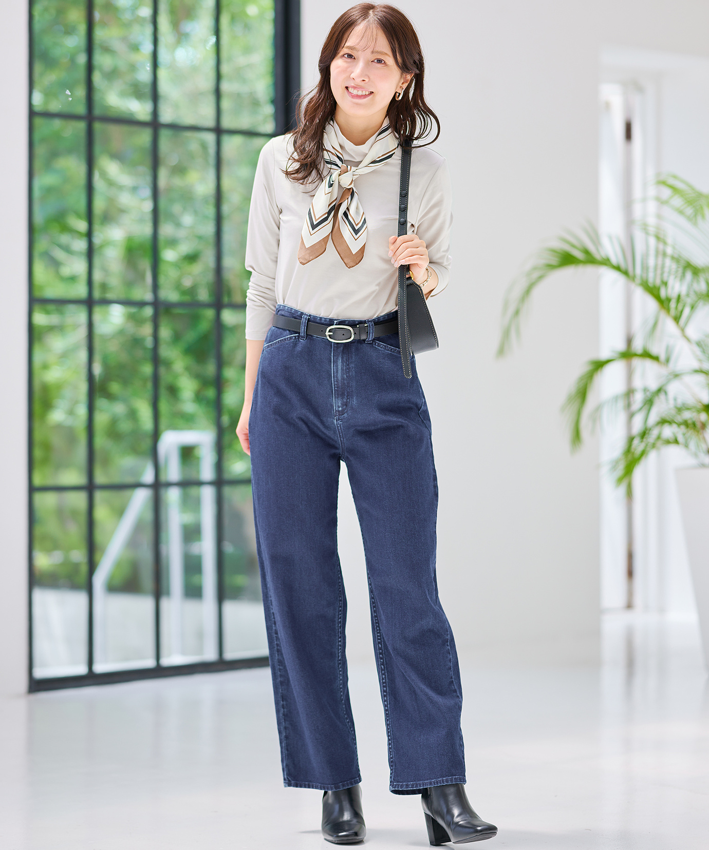 レディース ストレート デニム パンツ通販 [0305-65503