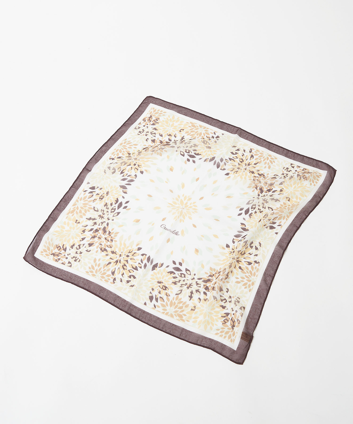 レディース フラワープリント シアー スカーフ通販 [0319-53901