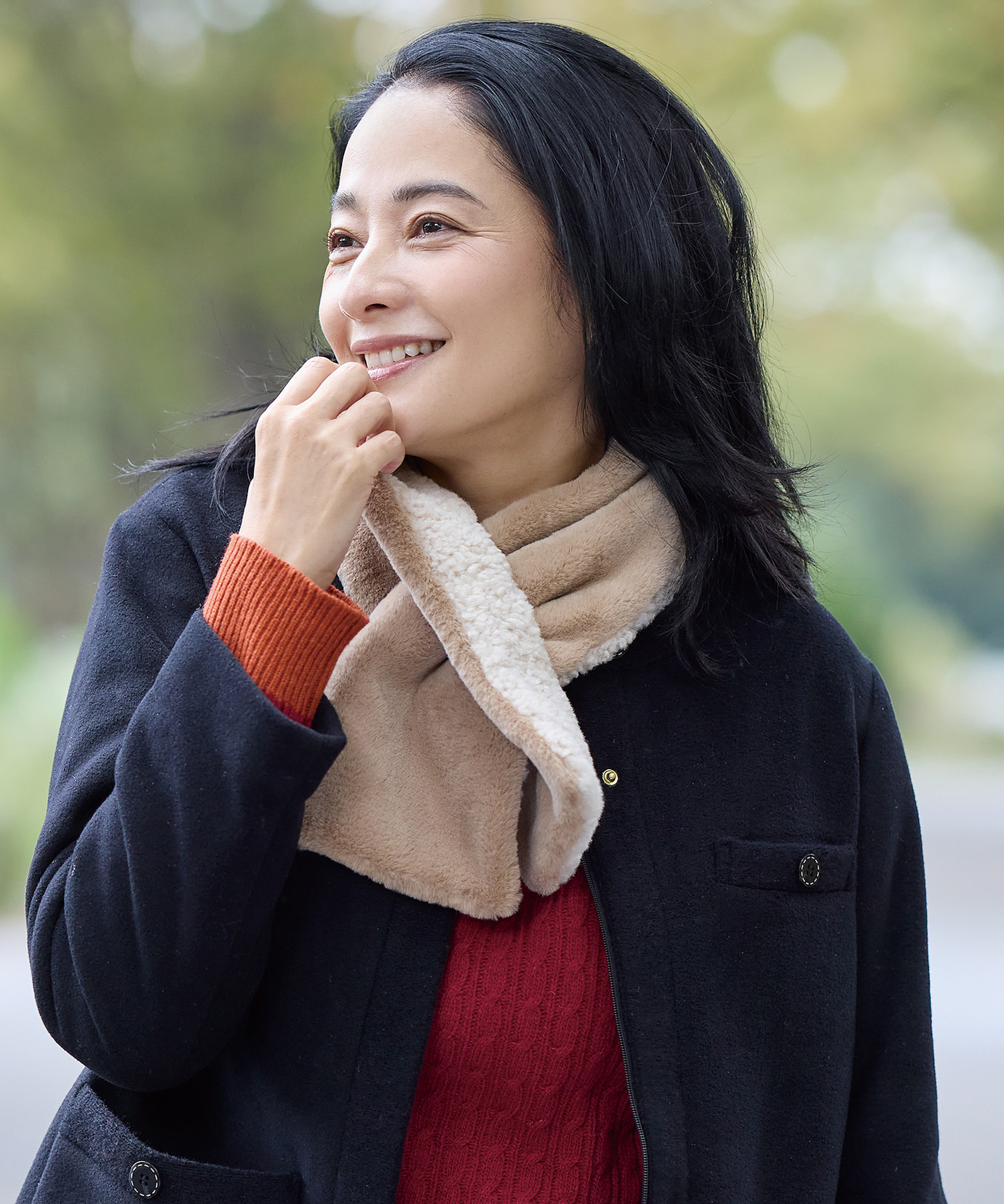 レディース リバーシブル ティペット【手洗いOK】通販 [0319-57902