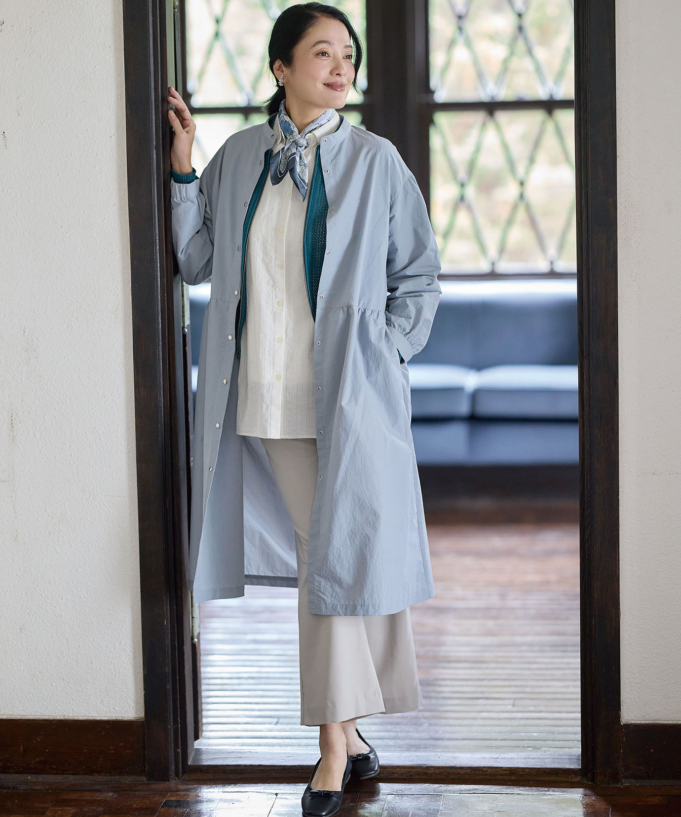 レディース サッカー ストライプ柄 チュニック通販 [0321-51705