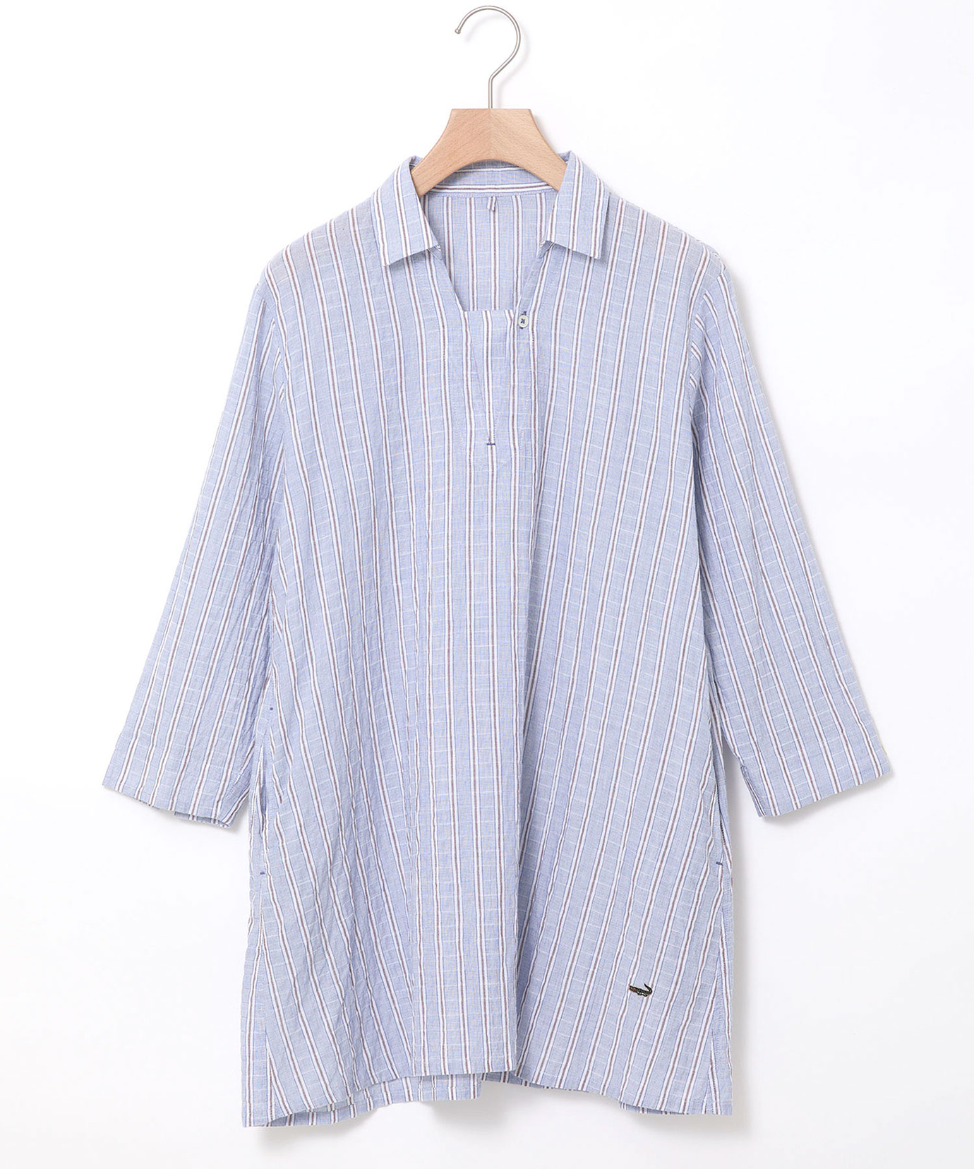 レディース ストライプ スキッパー チュニック通販 [0321-54702