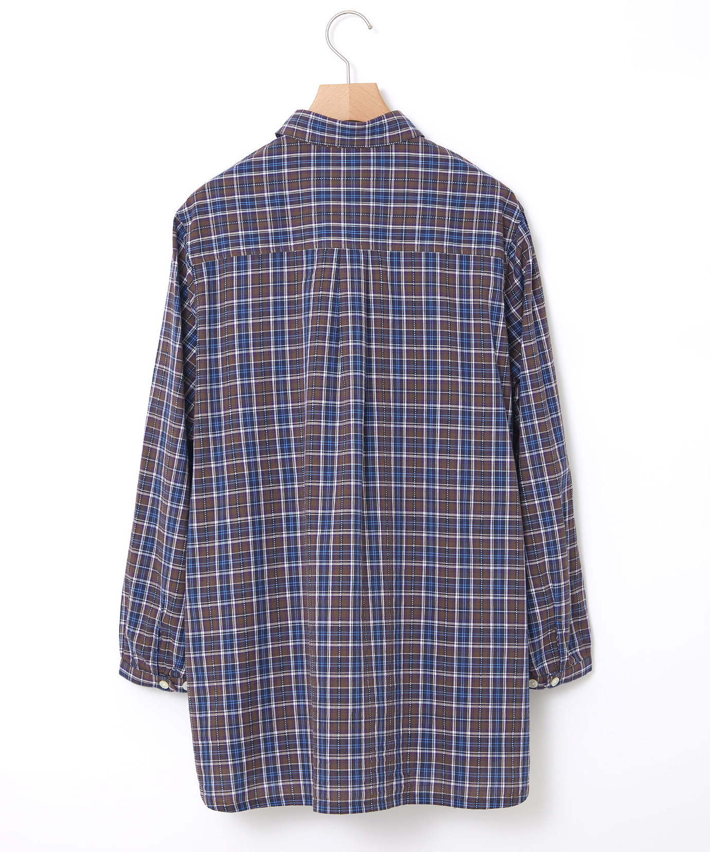 チェックインマイル レディース 微起毛ピケ チェック柄 チュニック通販 [2001-55107