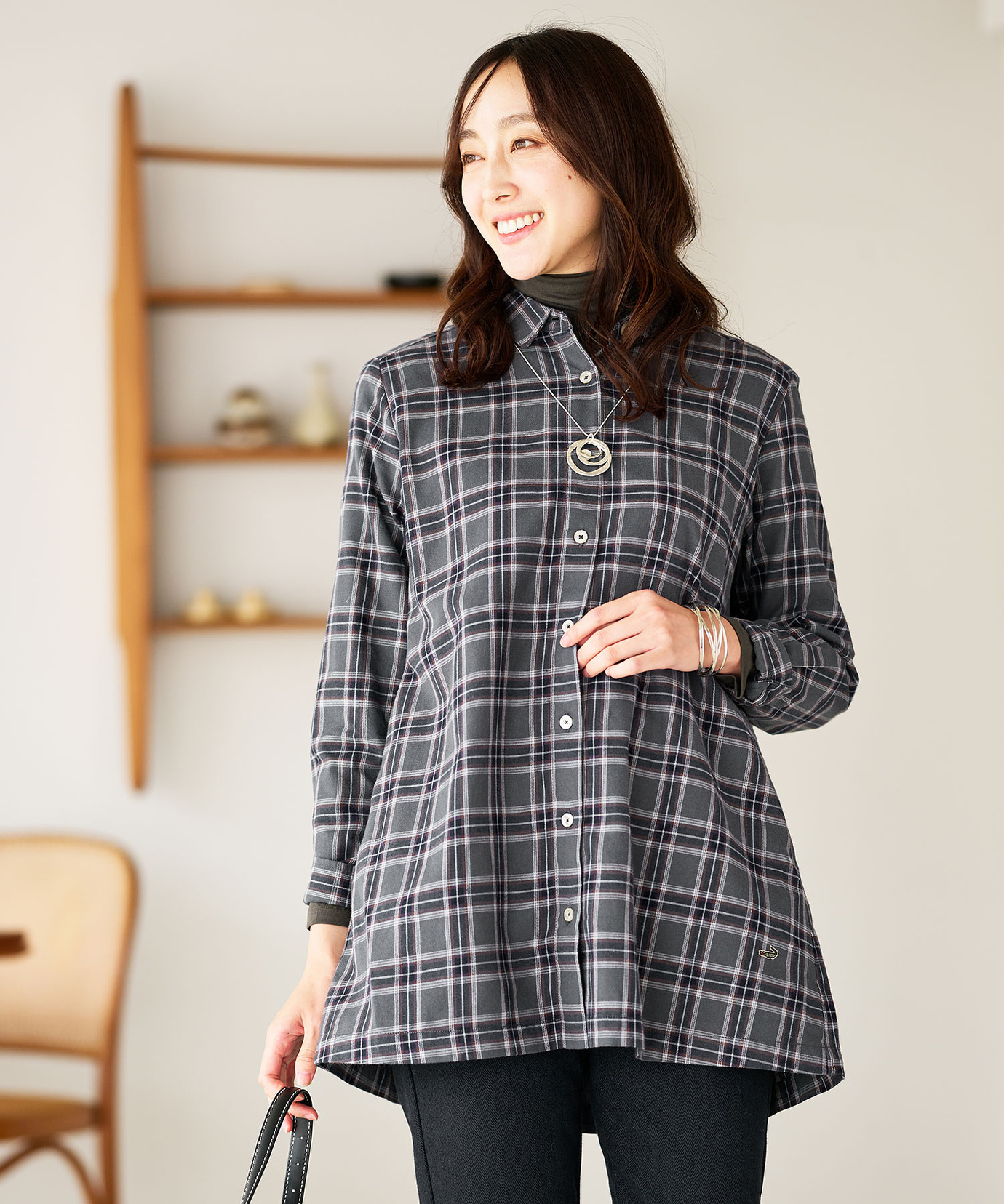 レディース ビエラ チェック柄 チュニック通販 [0321-56700