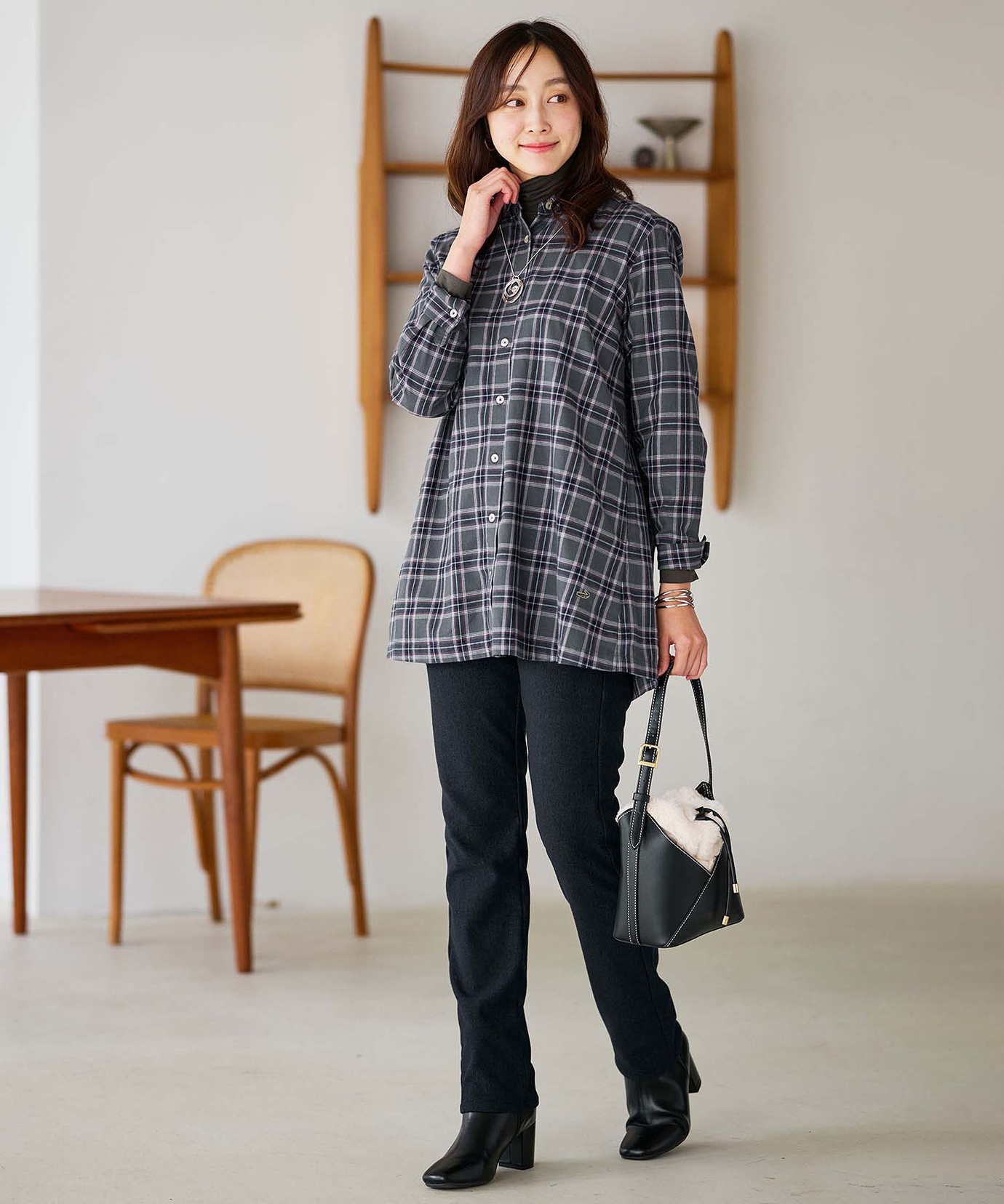 レディース ビエラ チェック柄 チュニック通販 [0321-56700