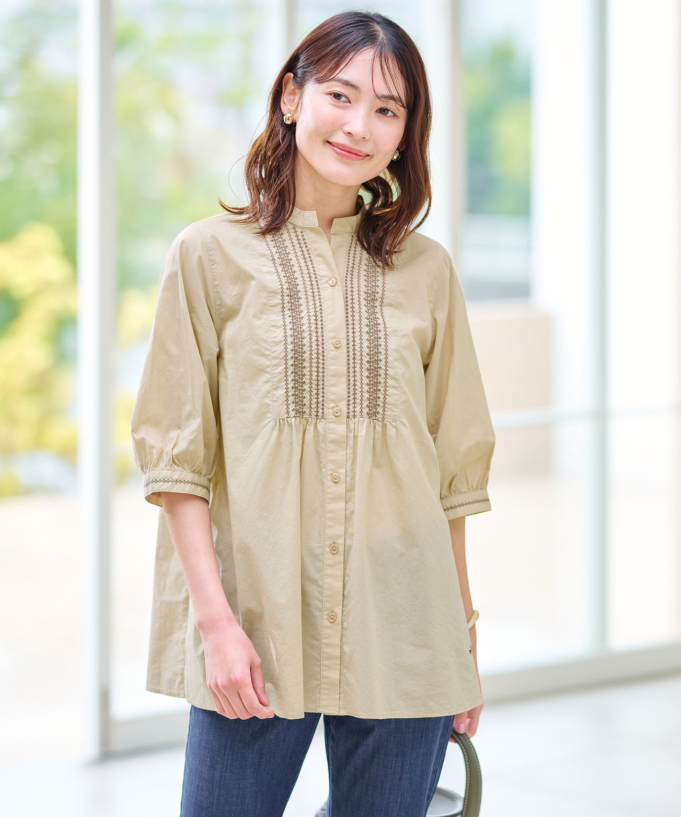 edit clothing 24a/w サイズ2 新品未使用　スキッパー 2点SET】スキッパーデザインセットアップ / YECCA VECCA