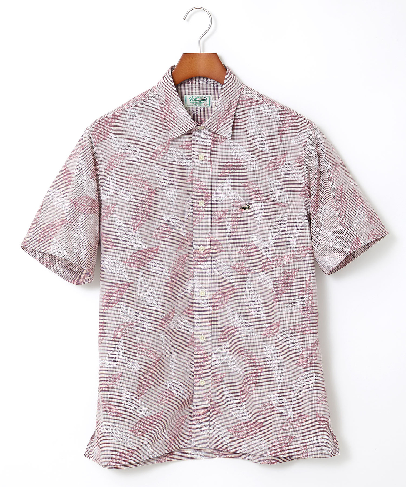 メンズ リーフ柄 プリント シャツ【吸汗速乾】通販 [1001-53126