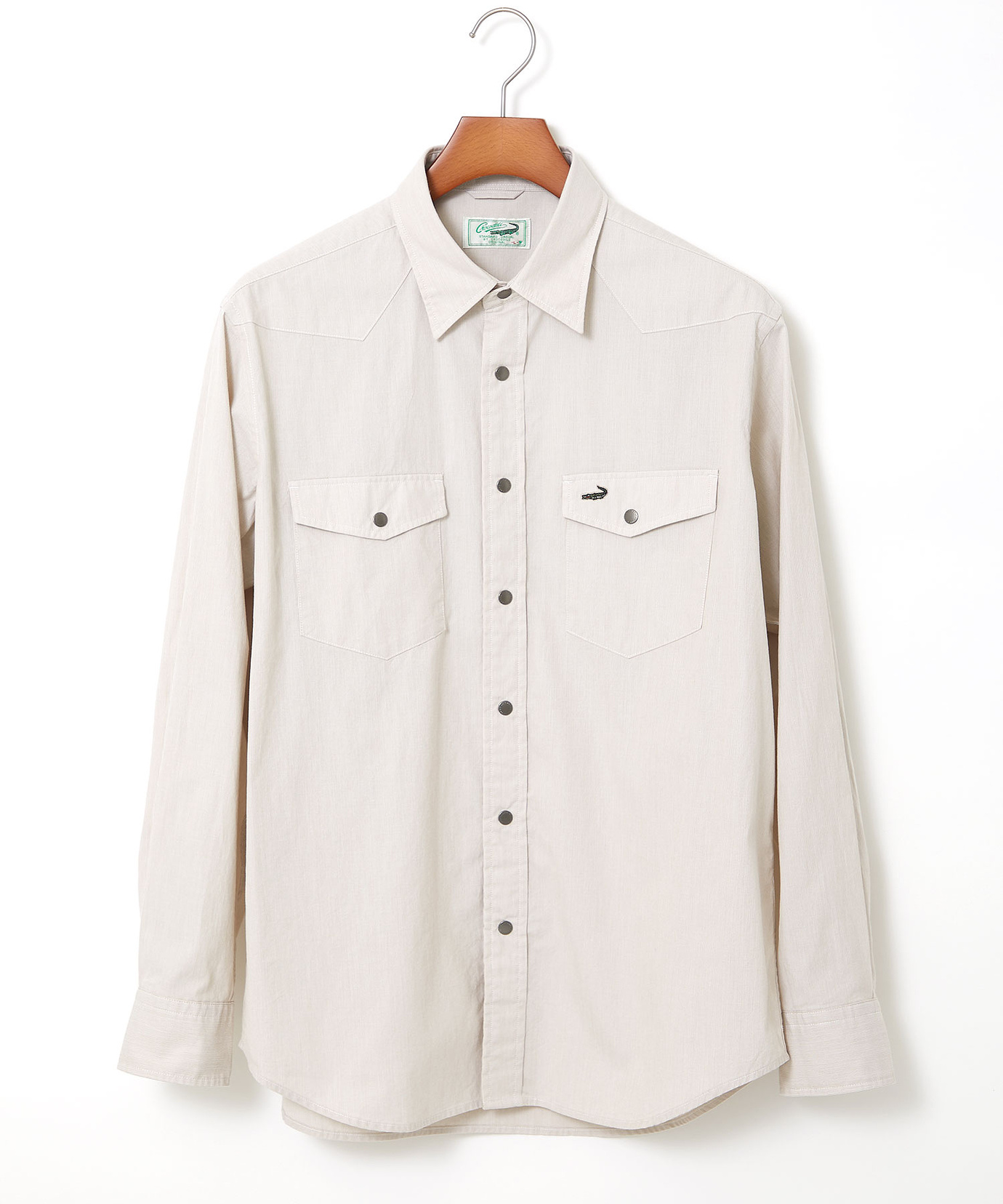 STONE  ホワイトシャツジャケット メンズ ダブルポケット デザイン シャツ通販 [1001-55106