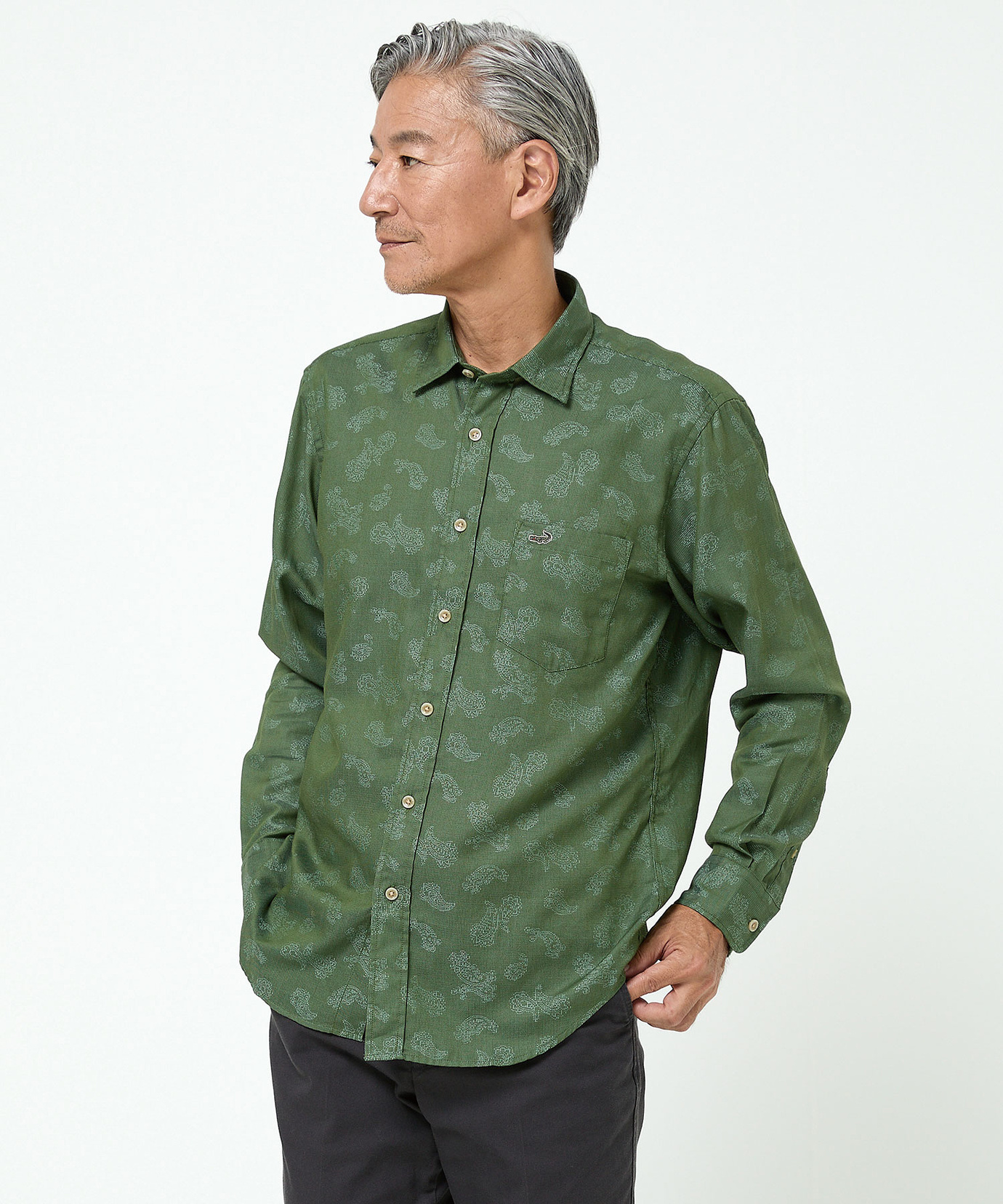 メンズ ペイズリー柄 シャツ通販 [1001-55112] - クロコダイル