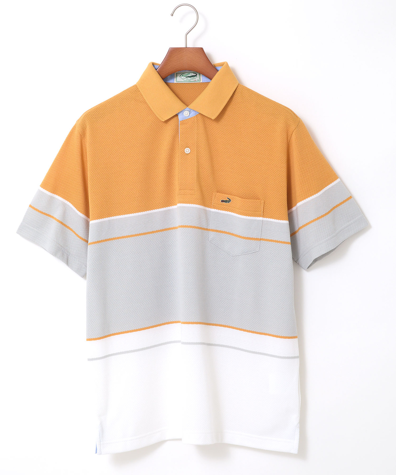 メンズ 地柄 カラーブロック ポロシャツ【吸汗速乾】通販 [1002-53238