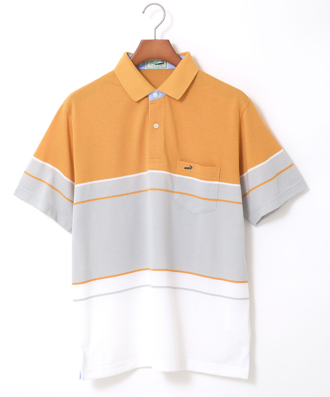 メンズ 地柄 カラーブロック ポロシャツ【吸汗速乾】通販 [1002-53238