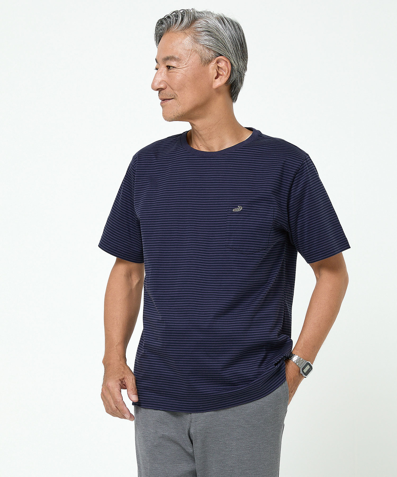 メンズ 天竺 胸ポケット付き Tシャツ通販 [1002-55200] - クロコダイル