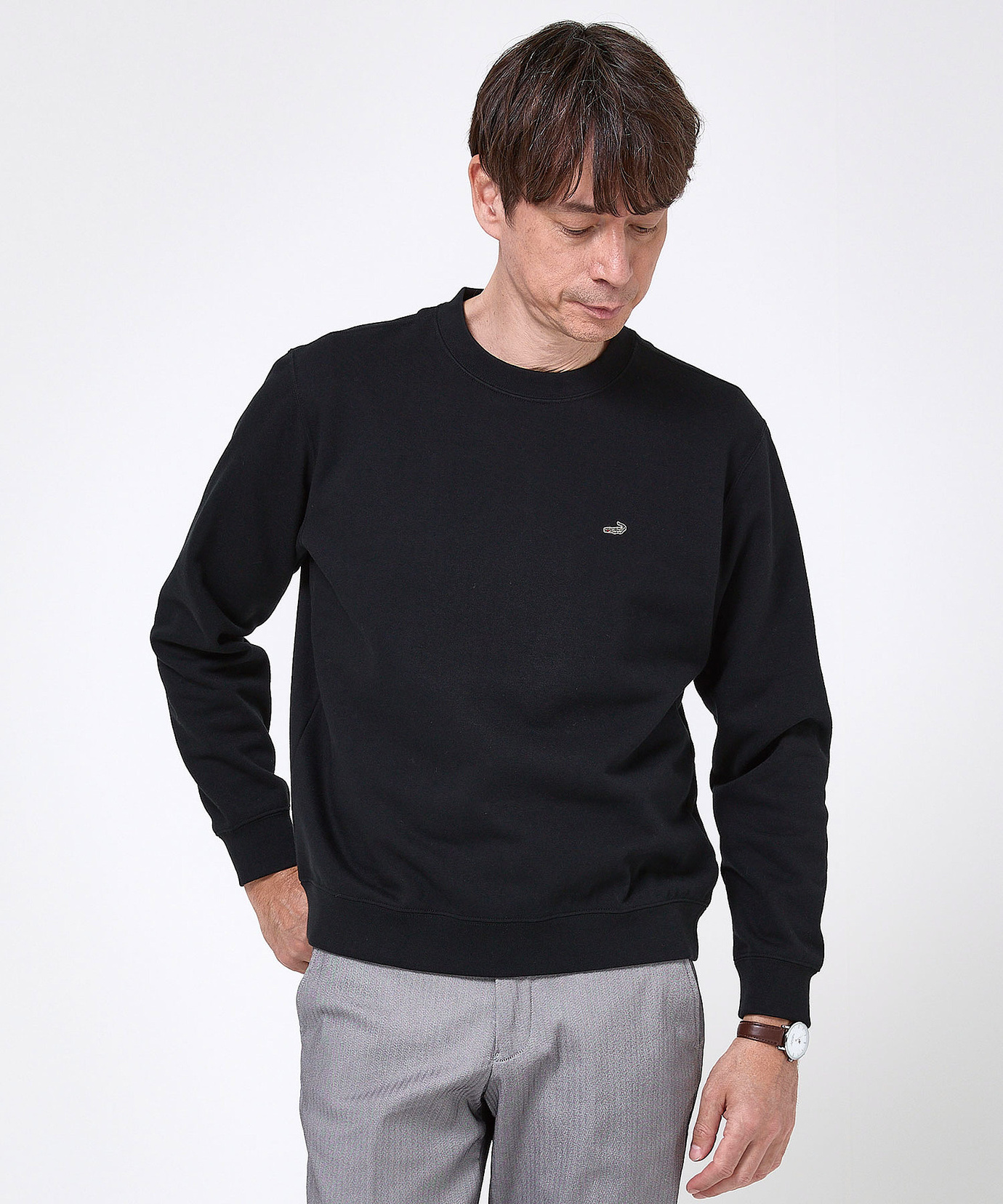 BRIEFING ブラック　L クルーネックトレーナー BRIEFING ブラック L クルーネックトレーナー BRIEFING ブラック L