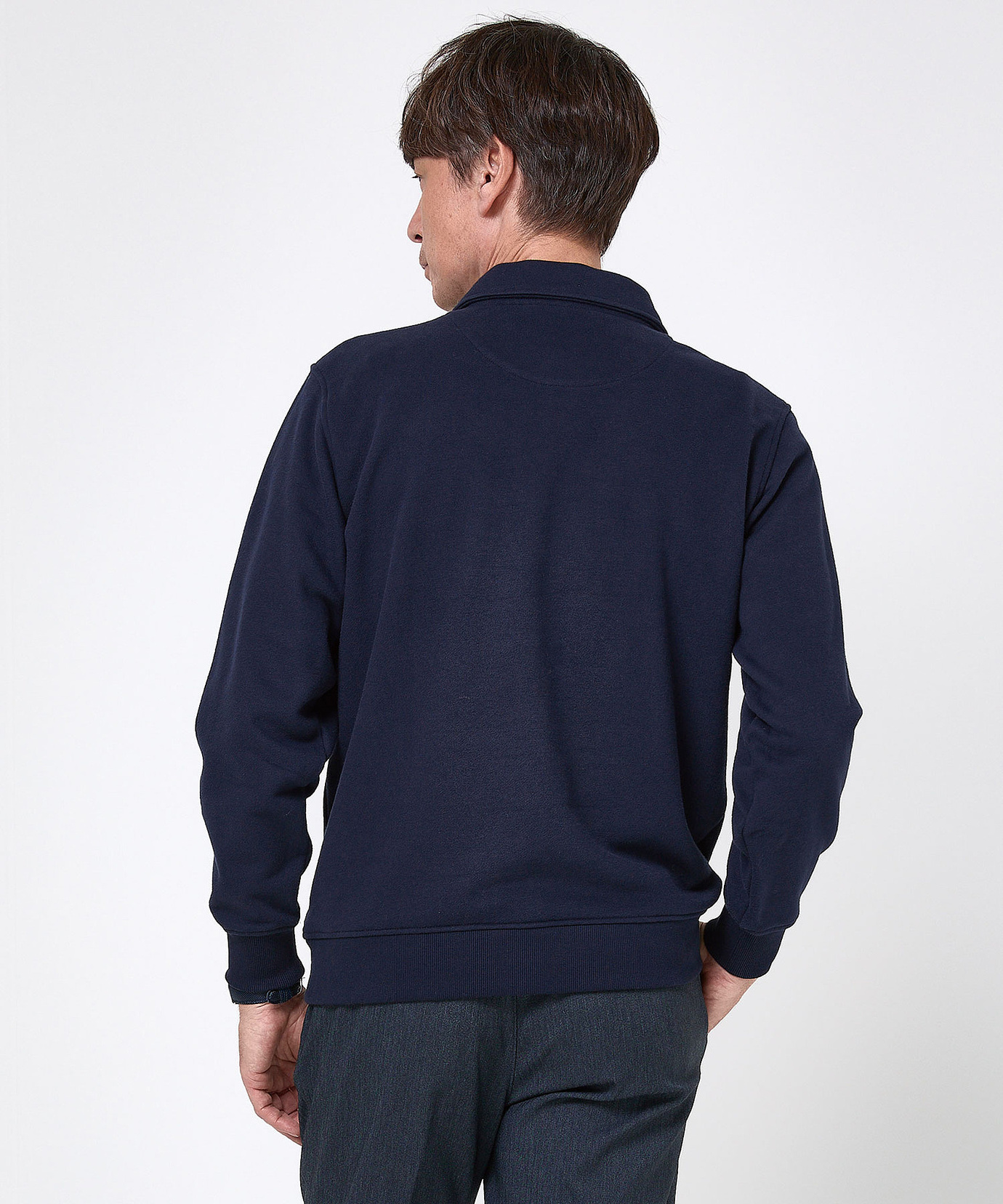 メンズ ハーフジップ ポロ トレーナー通販 [1002-58202