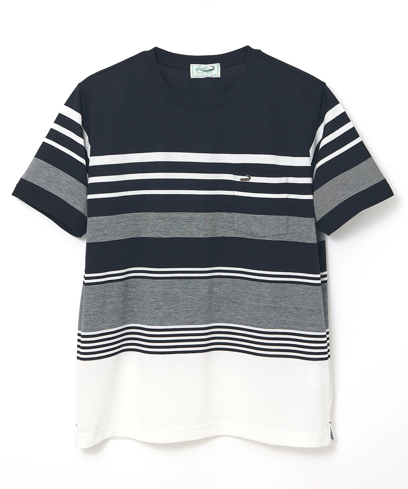 メンズ マルチ パネルボーダー Tシャツ通販 [1002-63236