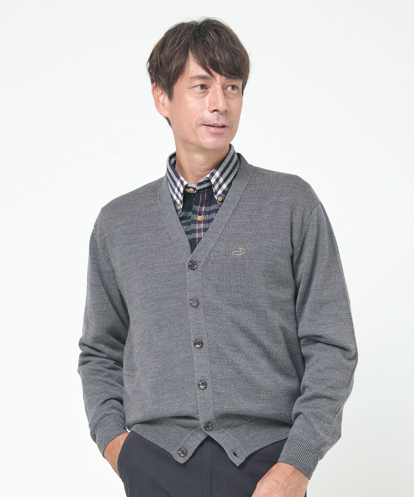 メンズ 10ゲージカーディガン【洗濯機洗いOK】通販 [1003-06580