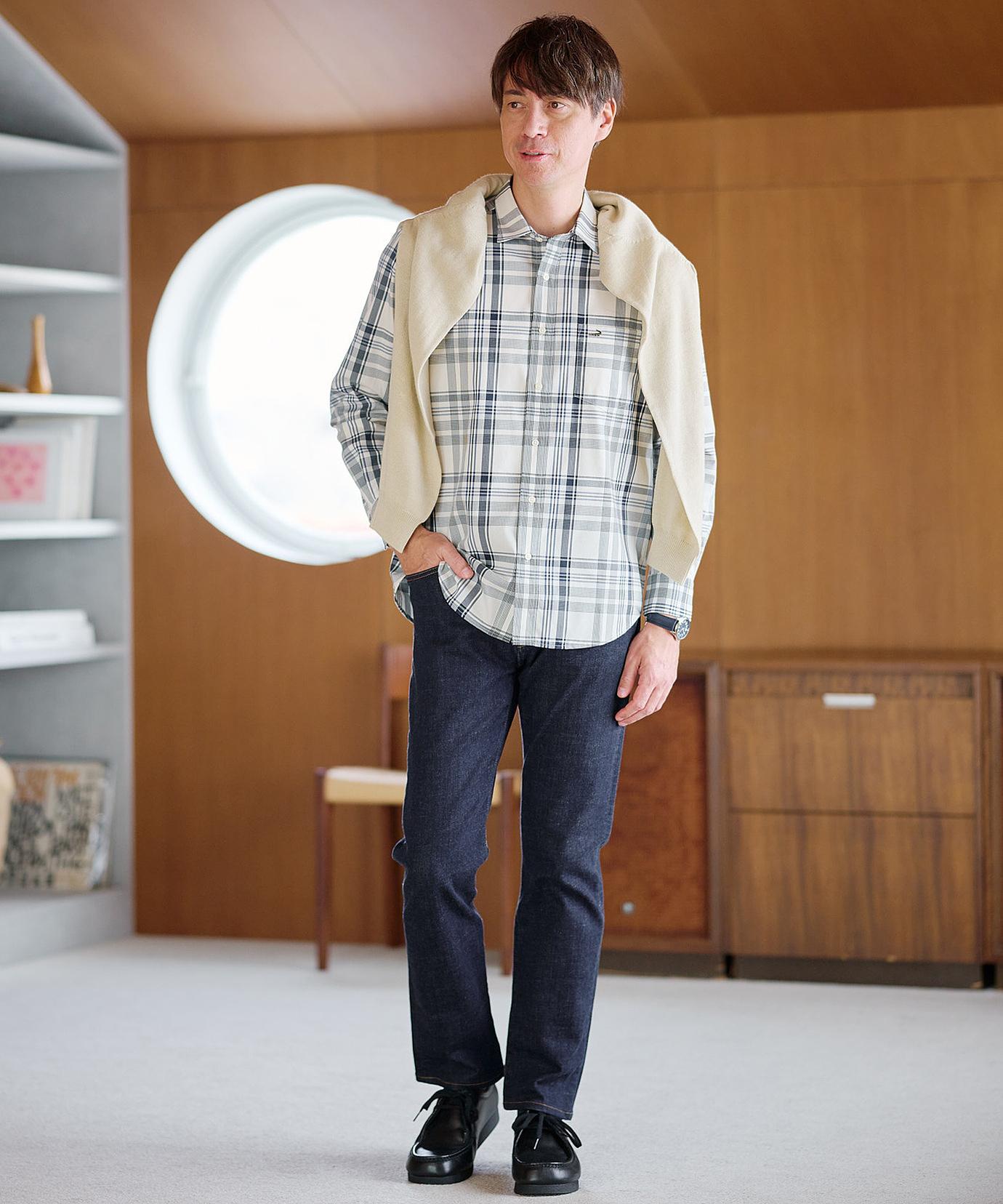 メンズ 10ゲージカーディガン【洗濯機洗いOK】通販 [1003-06580