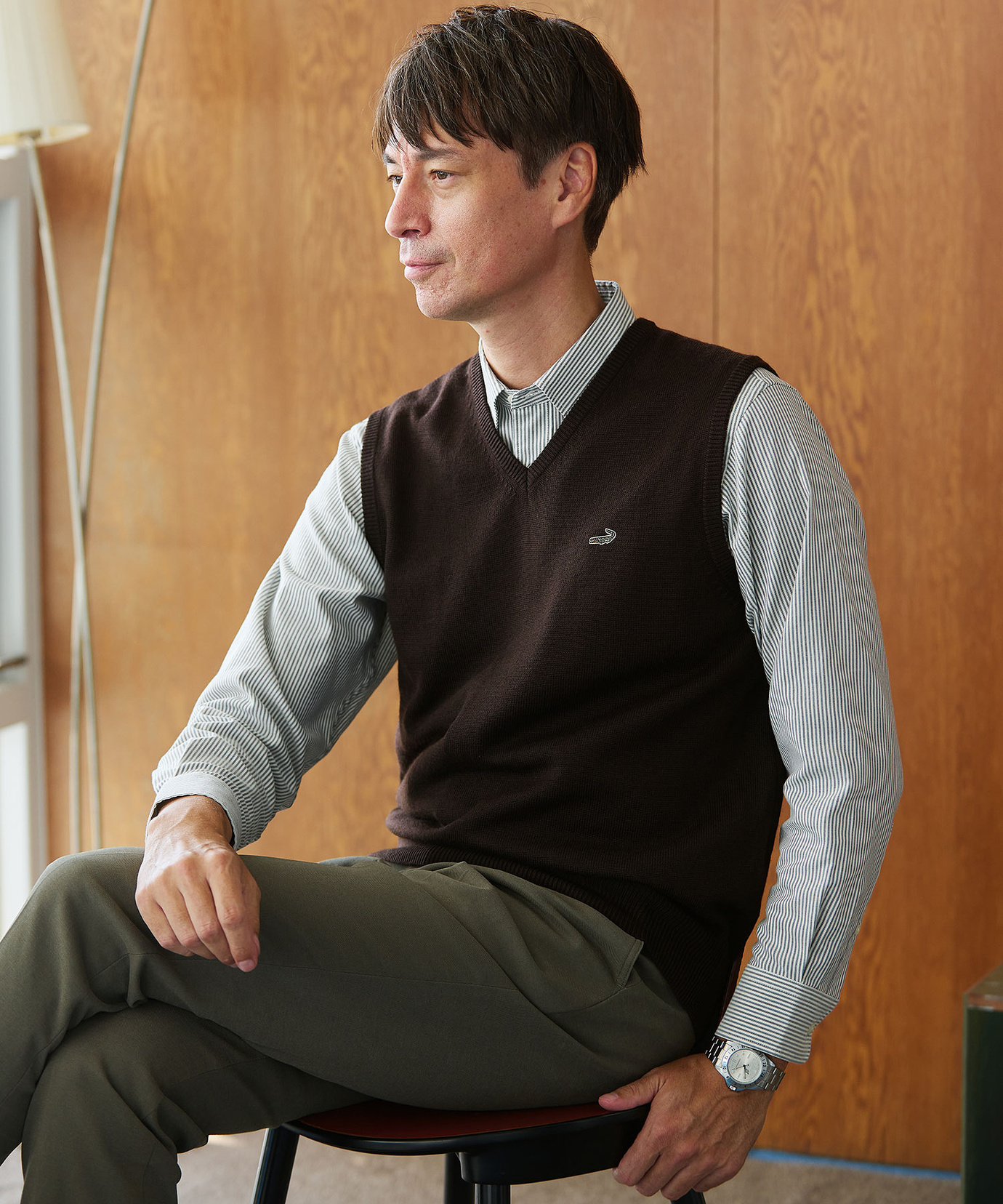 メンズ 10ゲージVネックベスト【洗濯機洗いOK】通販 [1003-06582