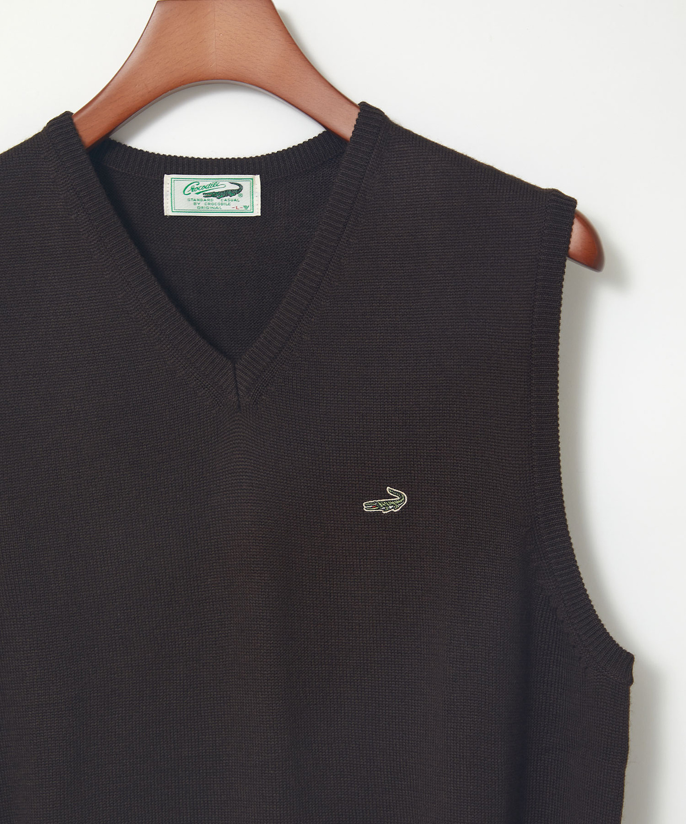 ブラック Vネック ベスト Deuxieme Classe ニット セーター shake code Vネック ベスト