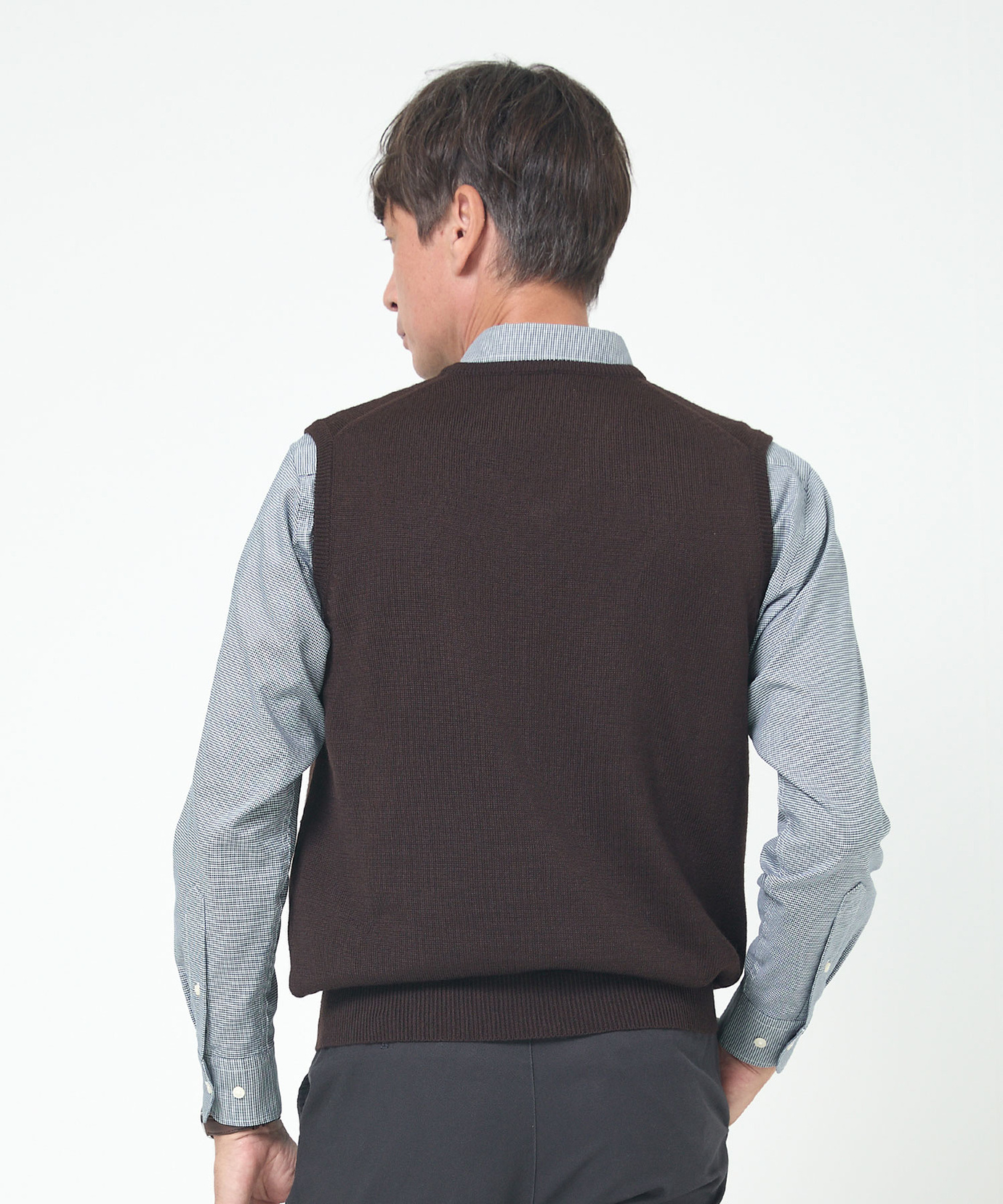 メンズ 10ゲージVネックベスト【洗濯機洗いOK】通販 [1003-06582