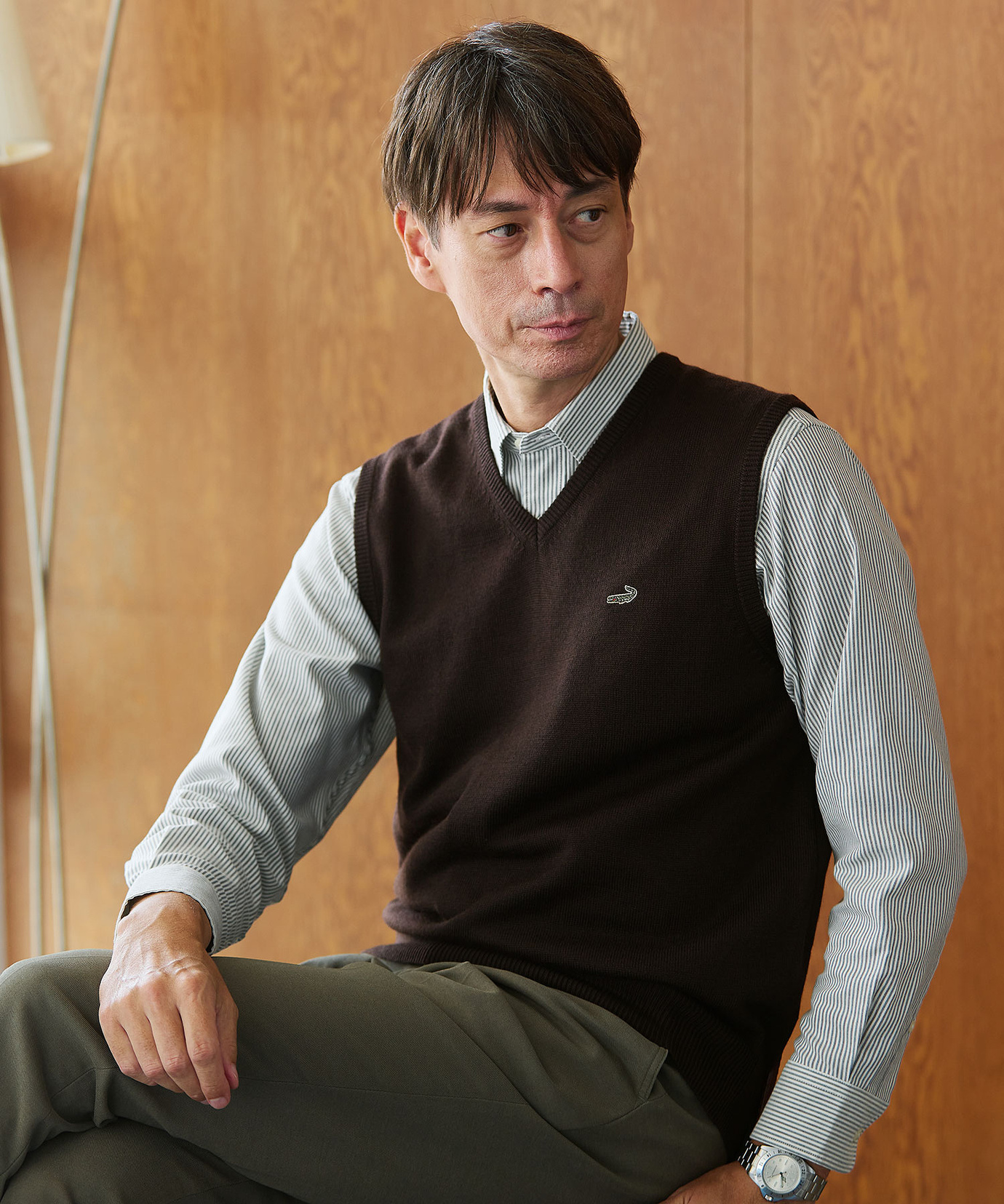 メンズ 10ゲージVネックベスト【洗濯機洗いOK】通販 [1003-06582