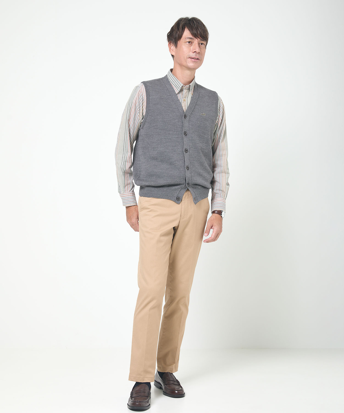 メンズ 10ゲージオープンベスト【洗濯機洗いOK】通販 [1003-06583