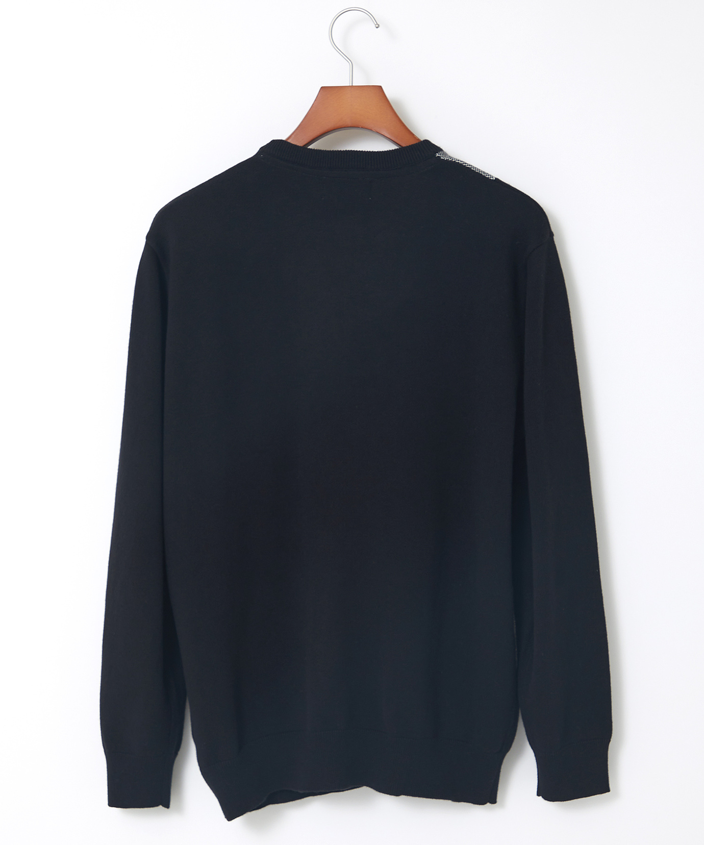 メンズ カシミヤブレンド チェック柄 セーター【手洗いOK】通販 [1003