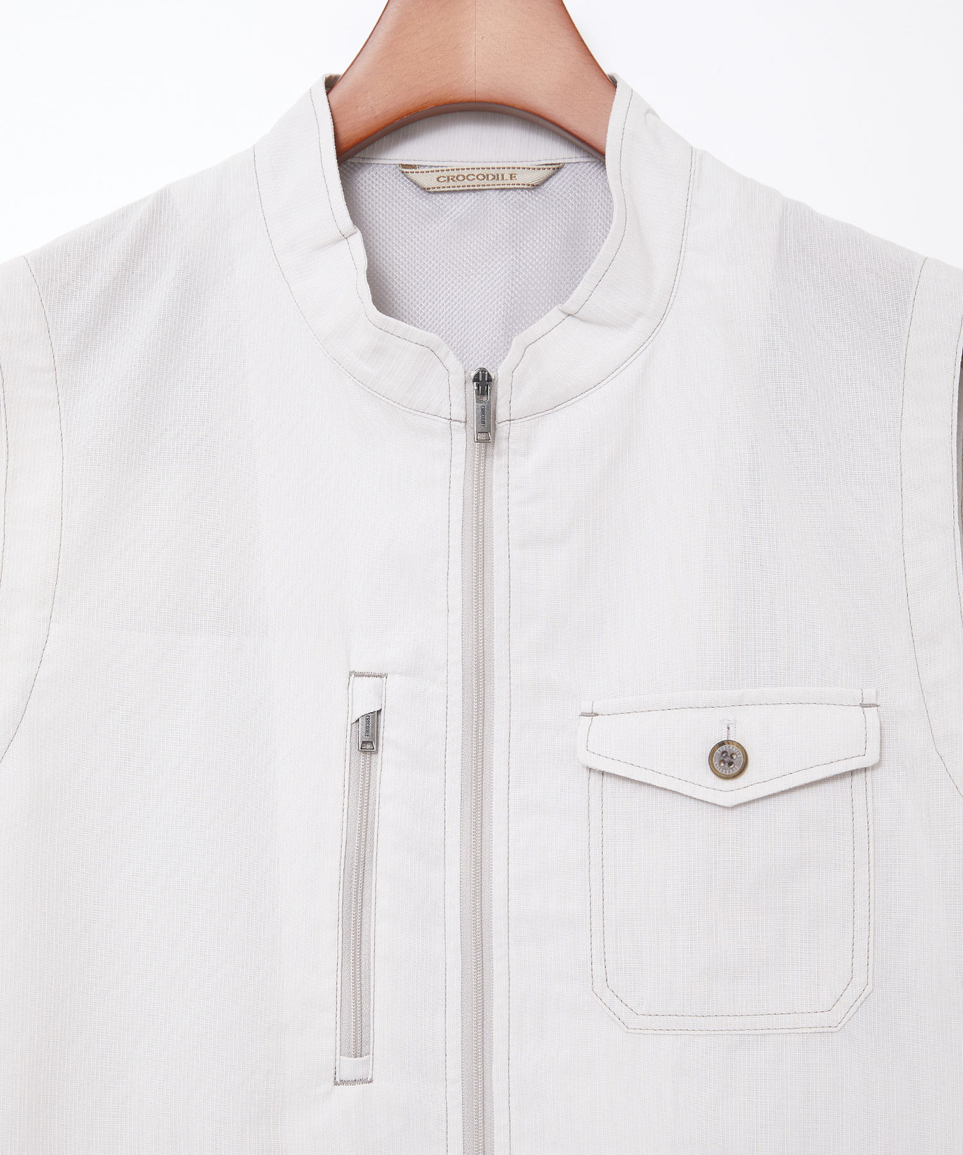 メンズ ドビー生地 マルチポケット ベスト【吸汗速乾】通販 [1004